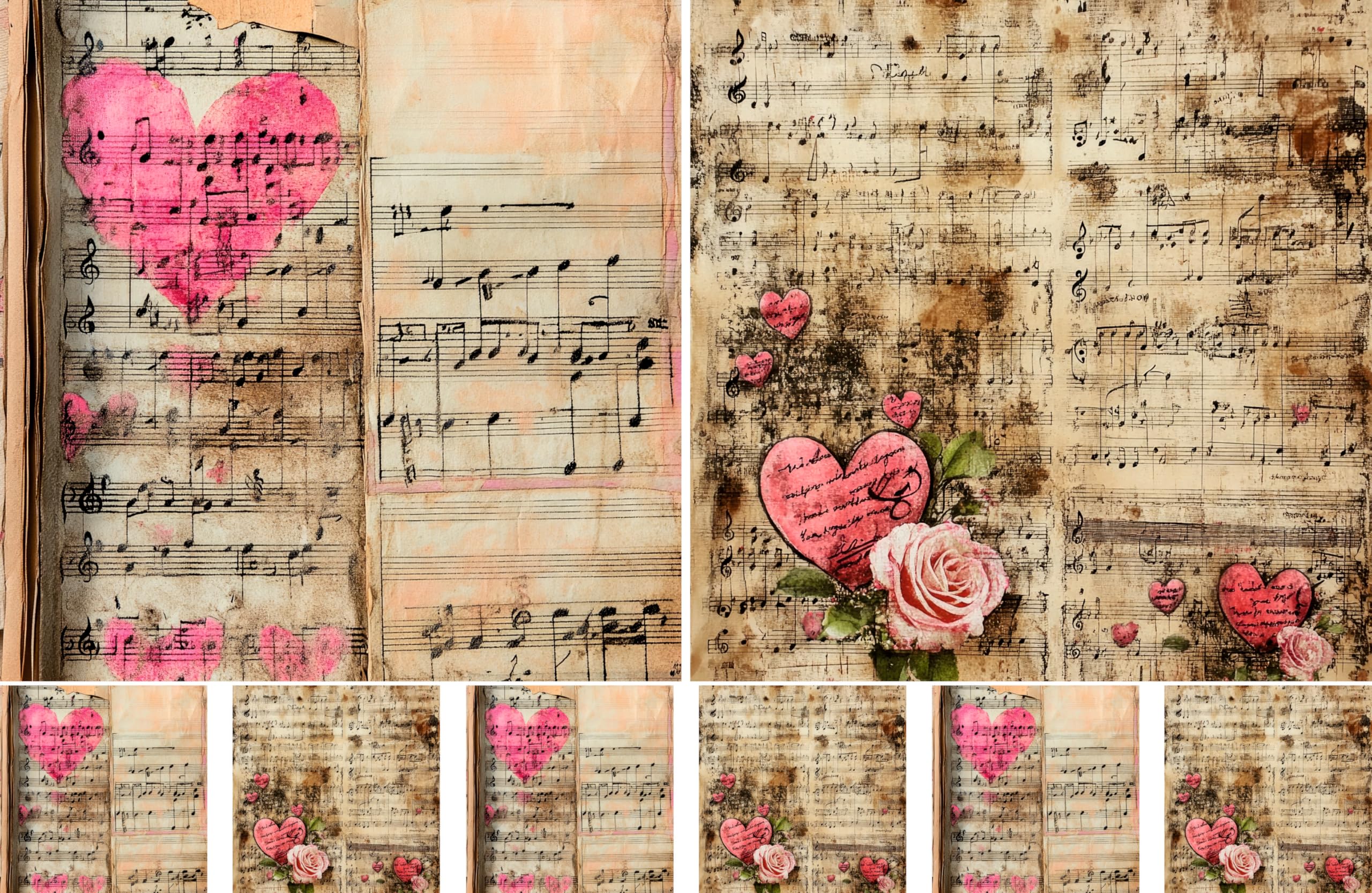 Decoupage Rice Papers - 4 Sheets | 8 Unique Designs | Versatile Christmas Designs for Art Projects & Crafting by CRAFT KREATIVELY