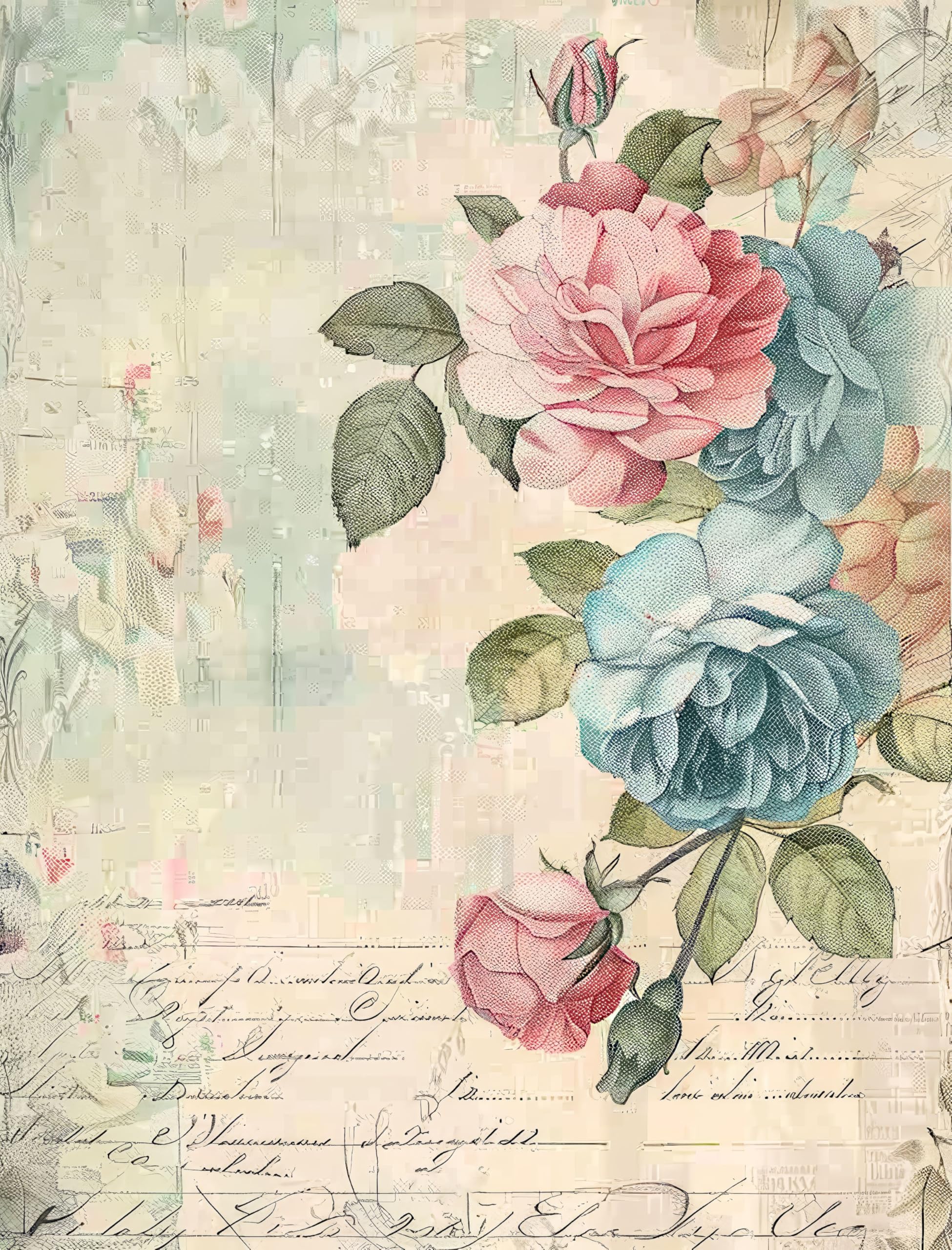 Decoupage Rice Papers - 6 Pieces | 6 Unique Designs | Versatile Decoupage Designs for Art Projects & Crafting by CRAFT KREATIVELY