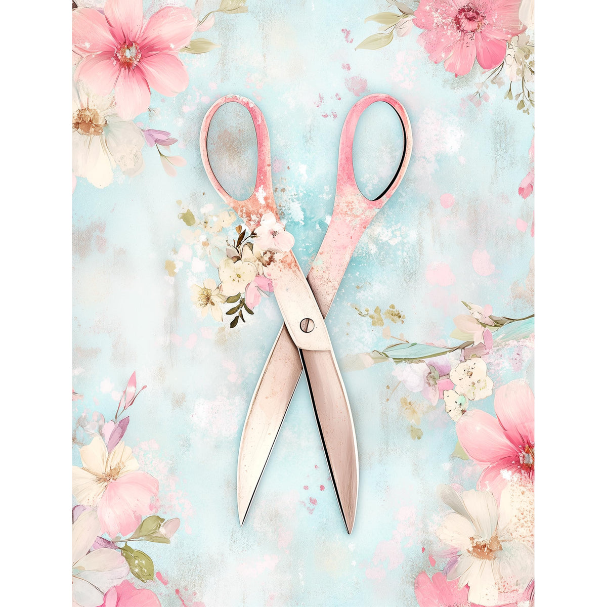 Sewing Rice Papers – Decoupage Paper Design for Furniture, Mixed Media, Cards & Crafts, Decoupage by CRAFT KREATIVELY