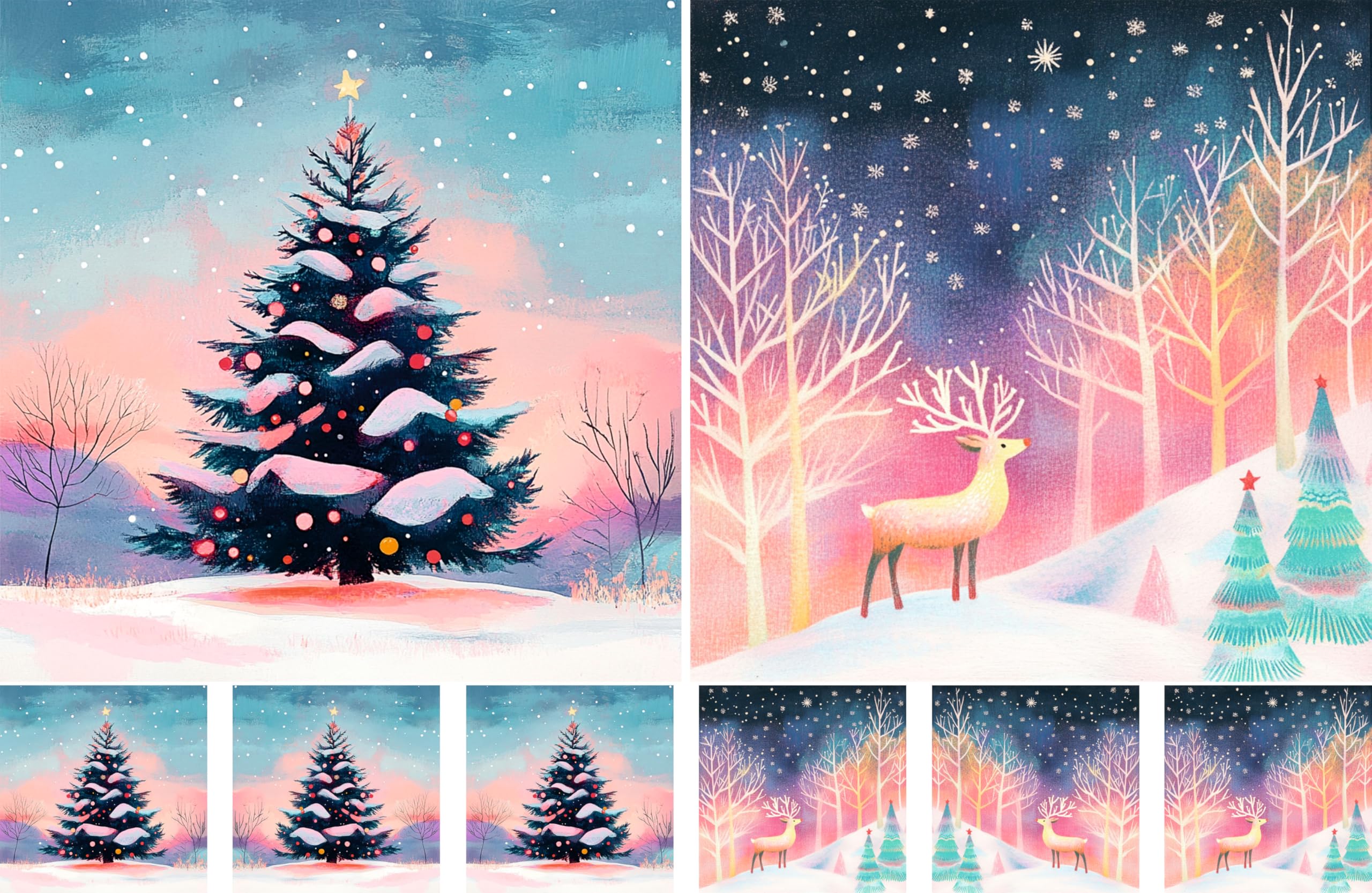 Decoupage Rice Papers - 4 Sheets | 32 Pieces | 8 Unique Designs | Versatile Designs for Art Projects & Crafting by CRAFT KREATIVELY