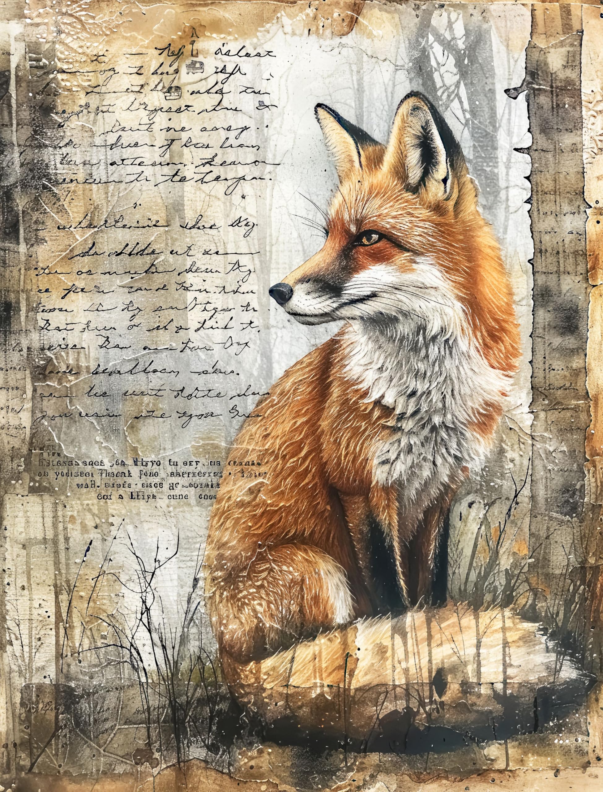 Animal Rice Papers – Decoupage Paper 6x Designs for Collage, Mixed Media, Card Making & Crafts, Decoupage by CRAFT KREATIVELY