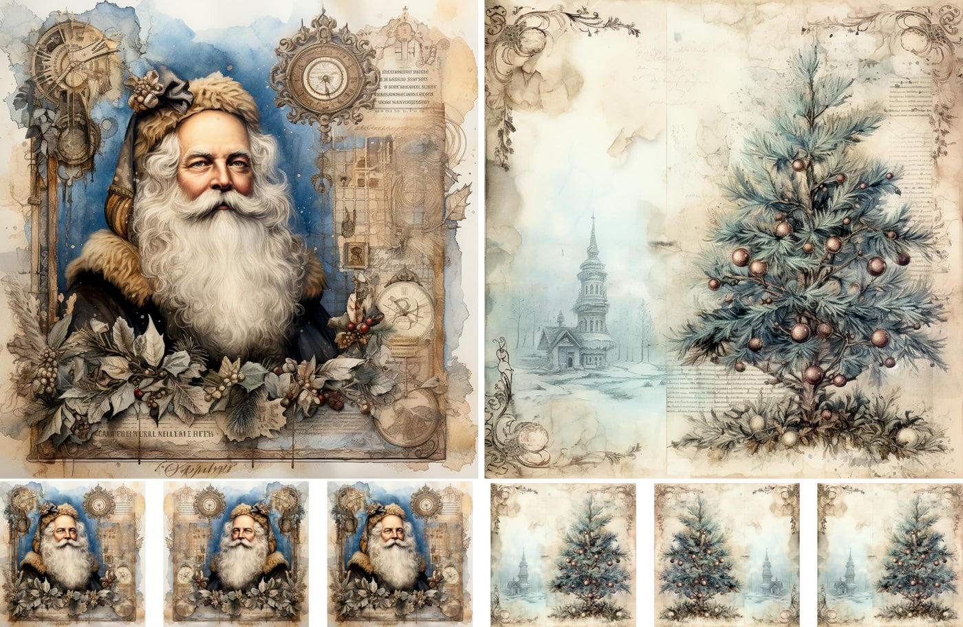 Decoupage Rice Papers - 4 Sheets | 32 Pieces | 8 Unique Designs | Versatile Designs for Art Projects & Crafting by CRAFT KREATIVELY