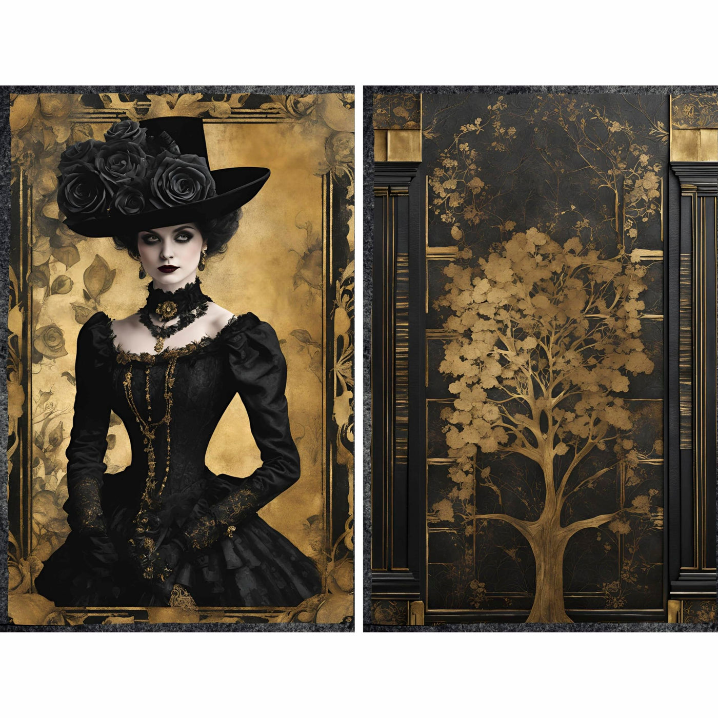 Decoupage Rice Paper, 20 x 26.5cm (6 Sheets) – 6x Decoupage Papers for Collage, Mixed Media, Card Making & Crafts, Decoupage by CRAFT KREATIVELY