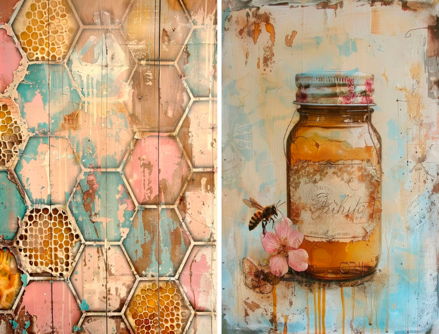 Decoupage Rice Papers - 6 Pieces | 6 Unique Designs | Versatile Decoupage Designs for Art Projects & Crafting by CRAFT KREATIVELY