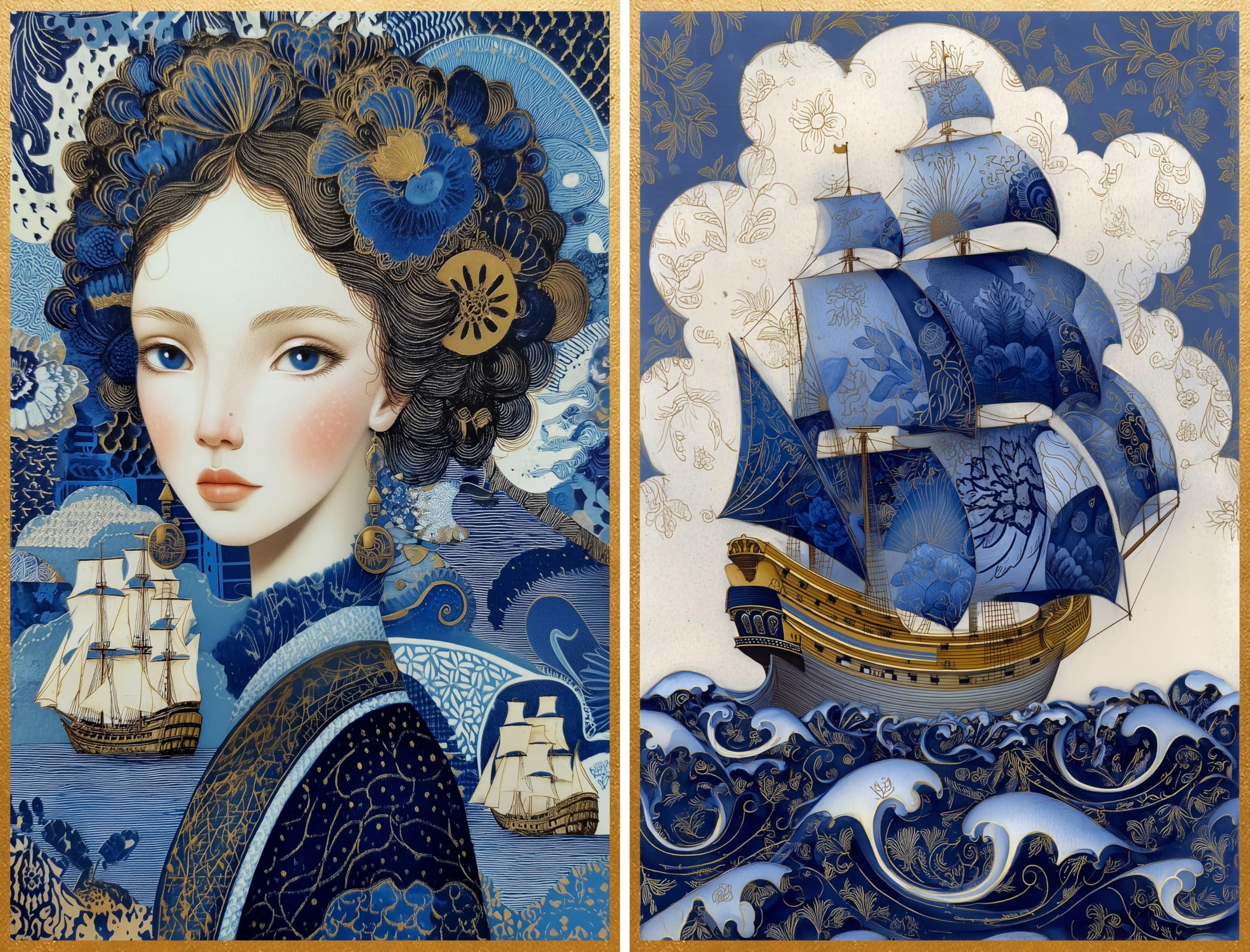Decoupage Rice Papers - 6 Pieces | 6 Unique Designs | Versatile Decoupage Designs for Art Projects & Crafting by CRAFT KREATIVELY