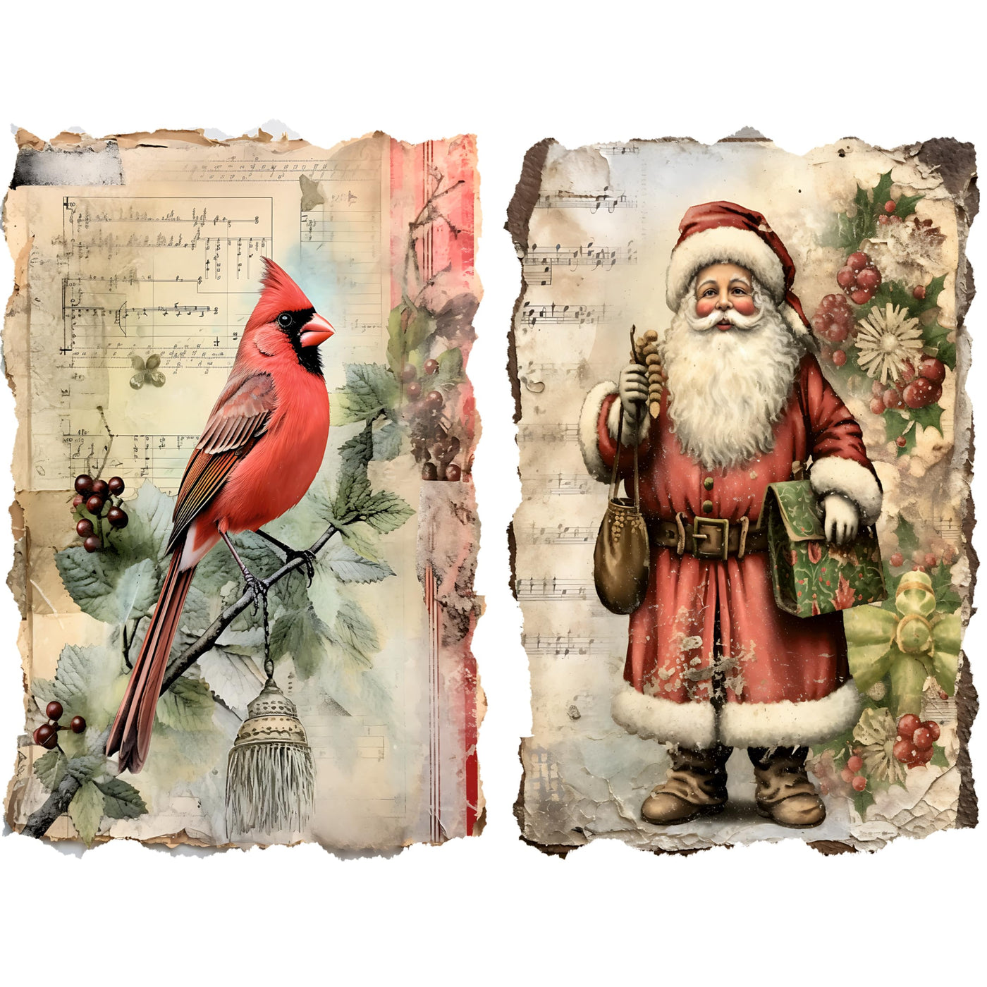 Decoupage Rice Paper, 20 x 26.5cm (6 Sheets) – 6x Decoupage Papers for Collage, Mixed Media, Card Making & Crafts, Decoupage by CRAFT KREATIVELY