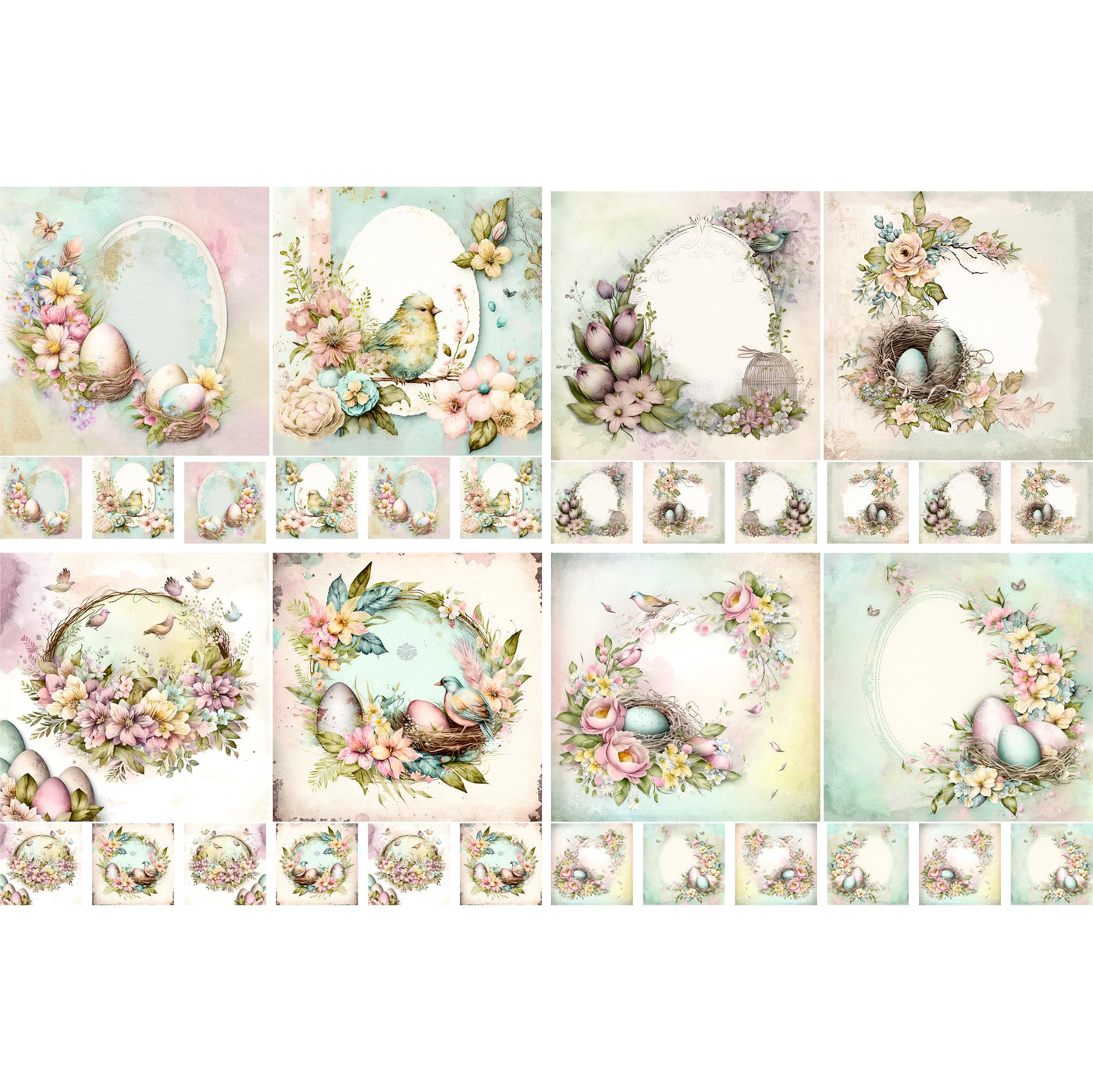 Decoupage Rice Papers - 4 Pages | 8 Unique Designs | Versatile Christmas Designs for Art Projects & Crafting by CRAFT KREATIVELY