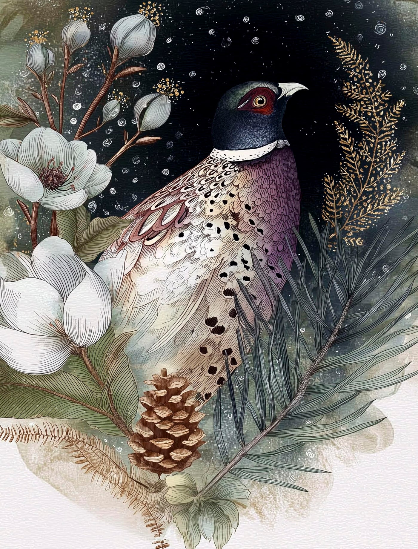 Decoupage Rice Papers - 6 Pieces | 6 Unique Designs | Versatile Decoupage Designs for Art Projects & Crafting by CRAFT KREATIVELY (Winter)