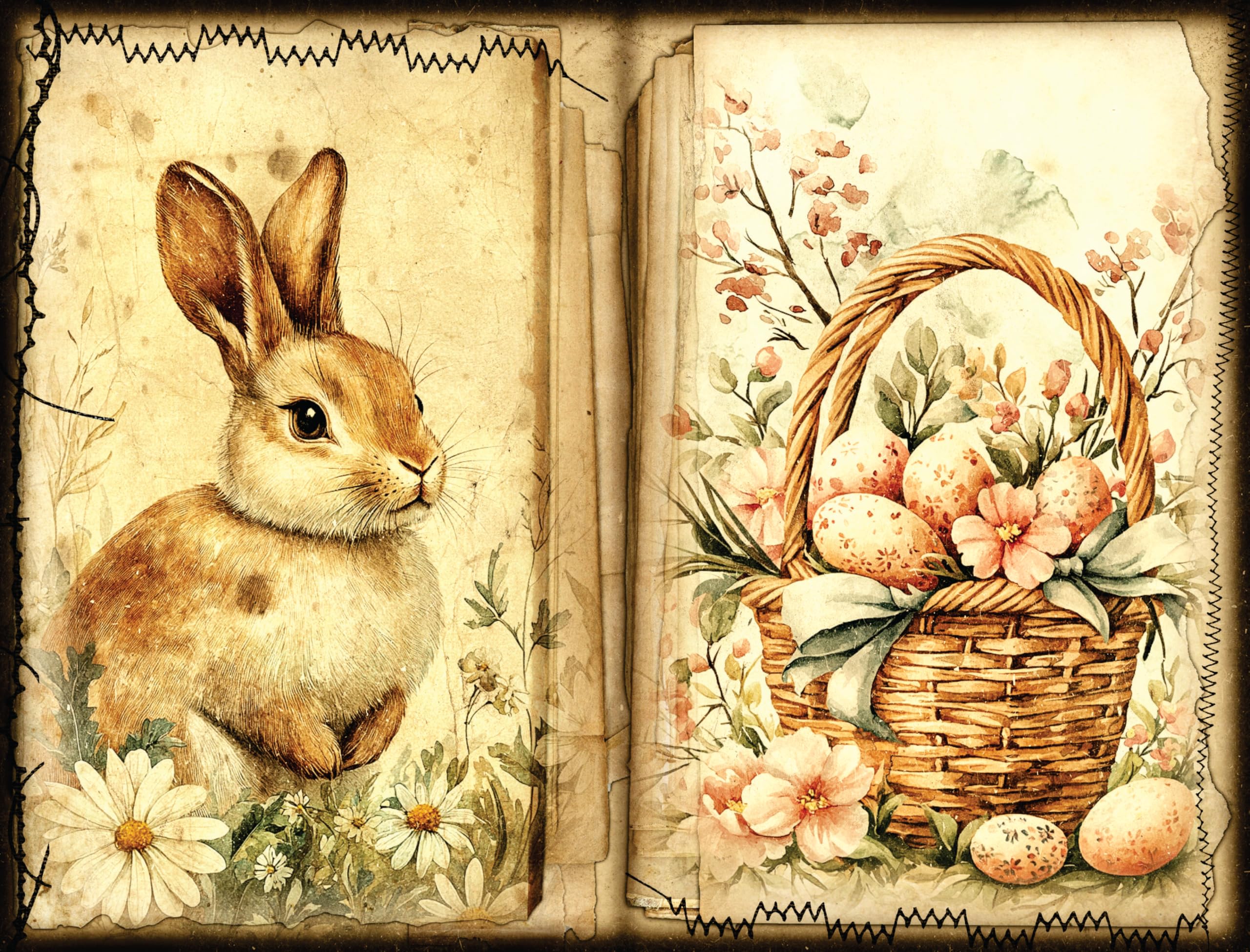 Decoupage Rice Papers - 6 Pieces | 12 Unique Designs | Versatile Decoupage Designs for Art Projects & Crafting by CRAFT KREATIVELY
