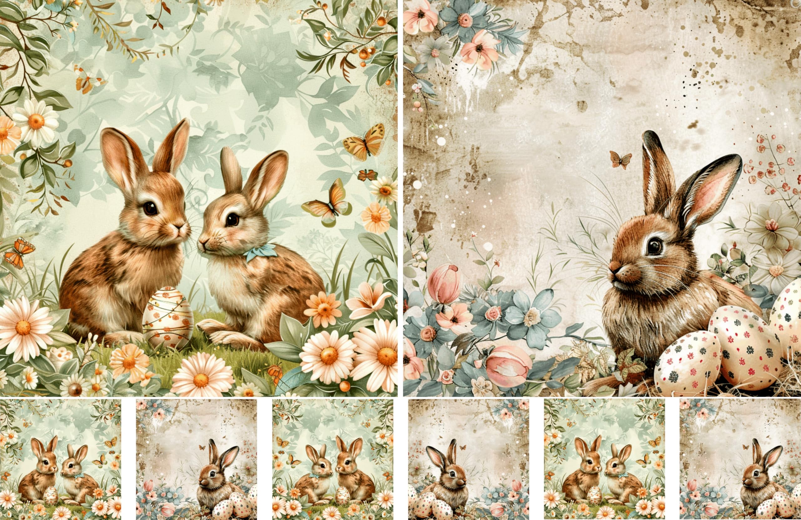 Decoupage Rice Papers - 4 Pages | 8 Unique Designs | Versatile Christmas Designs for Art Projects & Crafting by CRAFT KREATIVELY