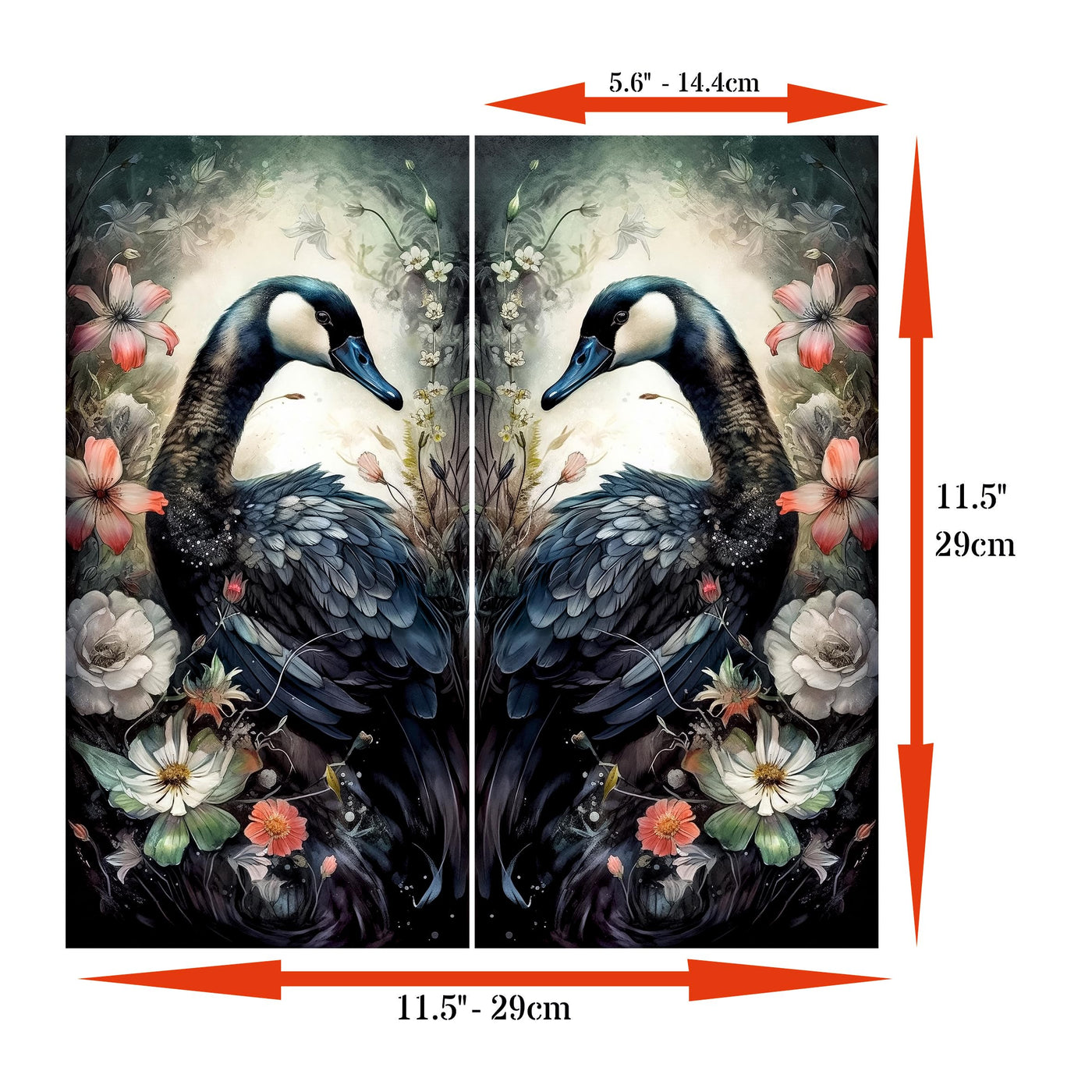 Decoupage Rice Paper, 29 x 29cm (2 sheets) - 3x images for Furniture Poster Craft Decoupage by CRAFT KREATIVELY