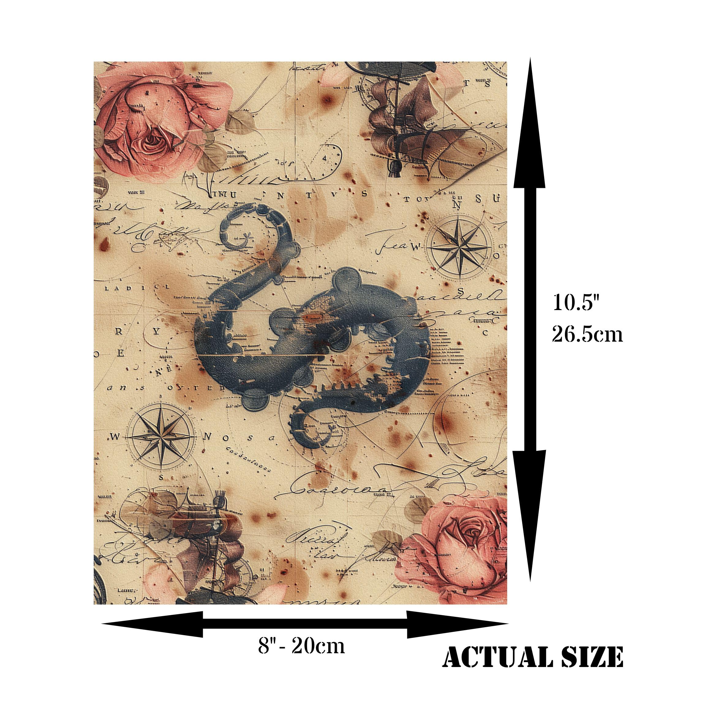 Dark Backgrounds Rice Paper – for Decoupage Scrapbooking Cards Crafts