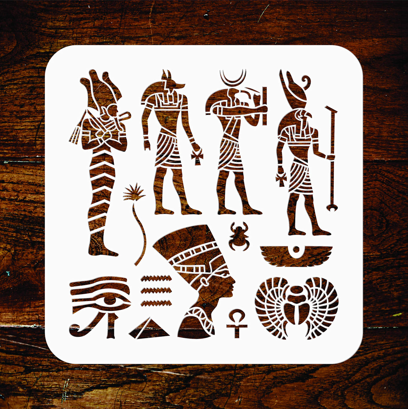 Egyptian Stencil - Classic Egypt Symbol Hyroglyphics Stencils