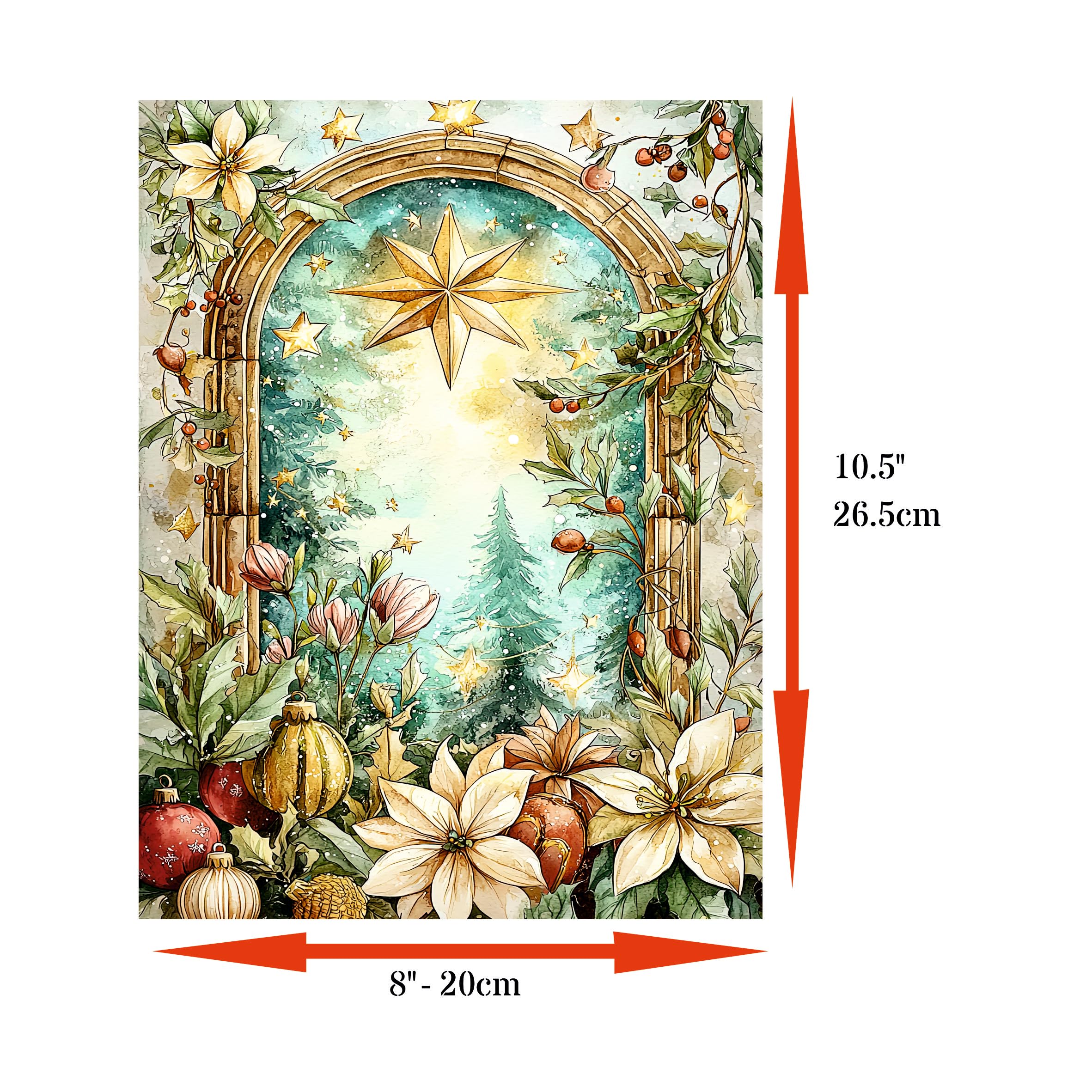 Decoupage Rice Papers - 4 Sheets | 32 Pieces | 8 Unique Designs | Versatile Designs for Art Projects & Crafting by CRAFT KREATIVELY