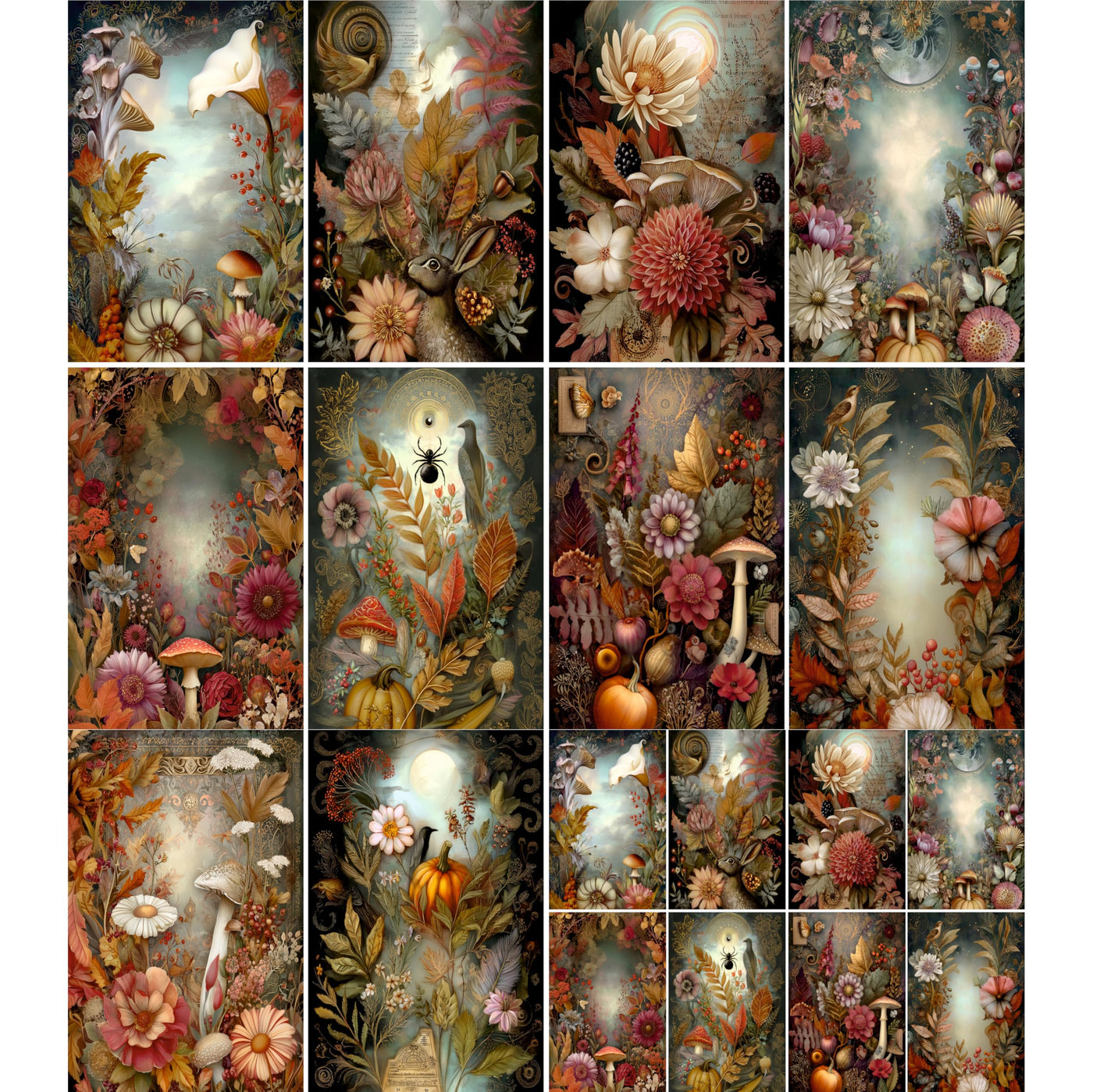 Decoupage Rice Papers - 6 Pieces | 6 Unique Designs | Versatile Decoupage Designs for Art Projects & Crafting by CRAFT KREATIVELY