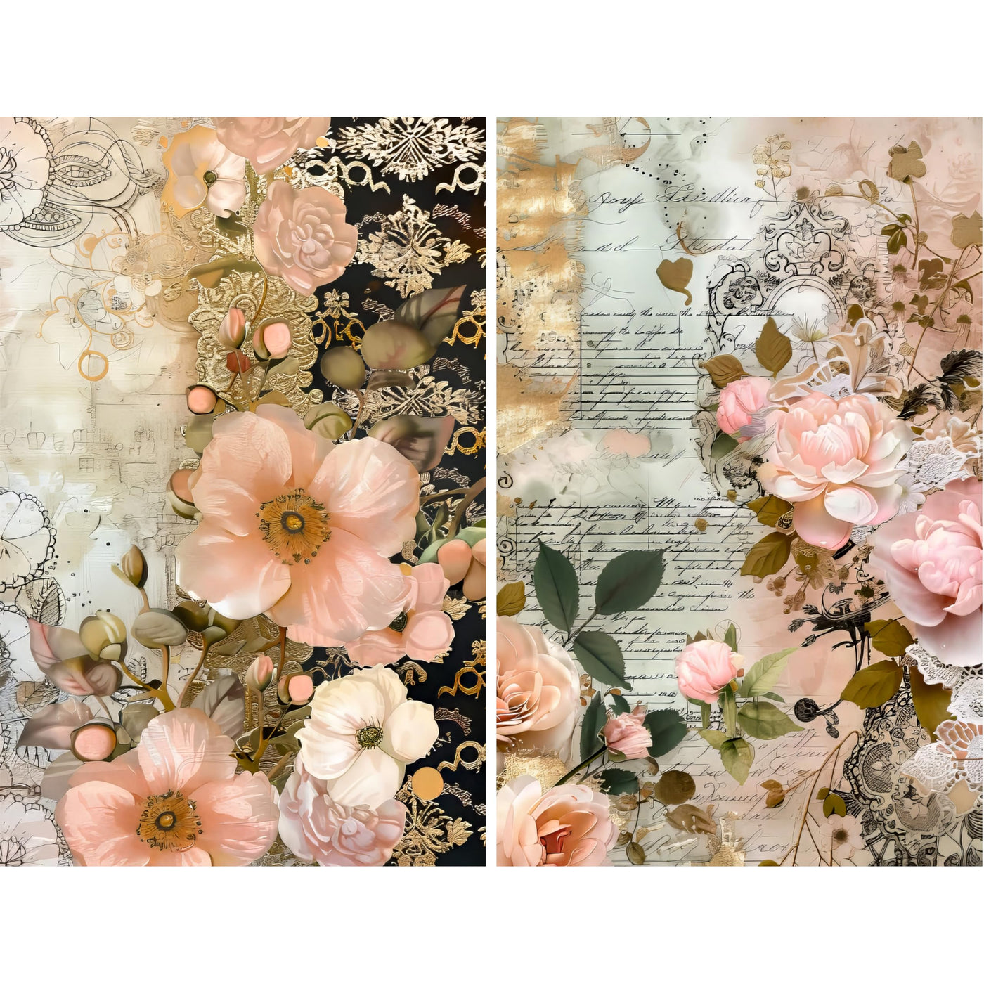 Decoupage Rice Paper, 20 x 26.5cm (6 Sheets) – 6x Decoupage Papers for Collage, Mixed Media, Card Making & Crafts, Decoupage by CRAFT KREATIVELY