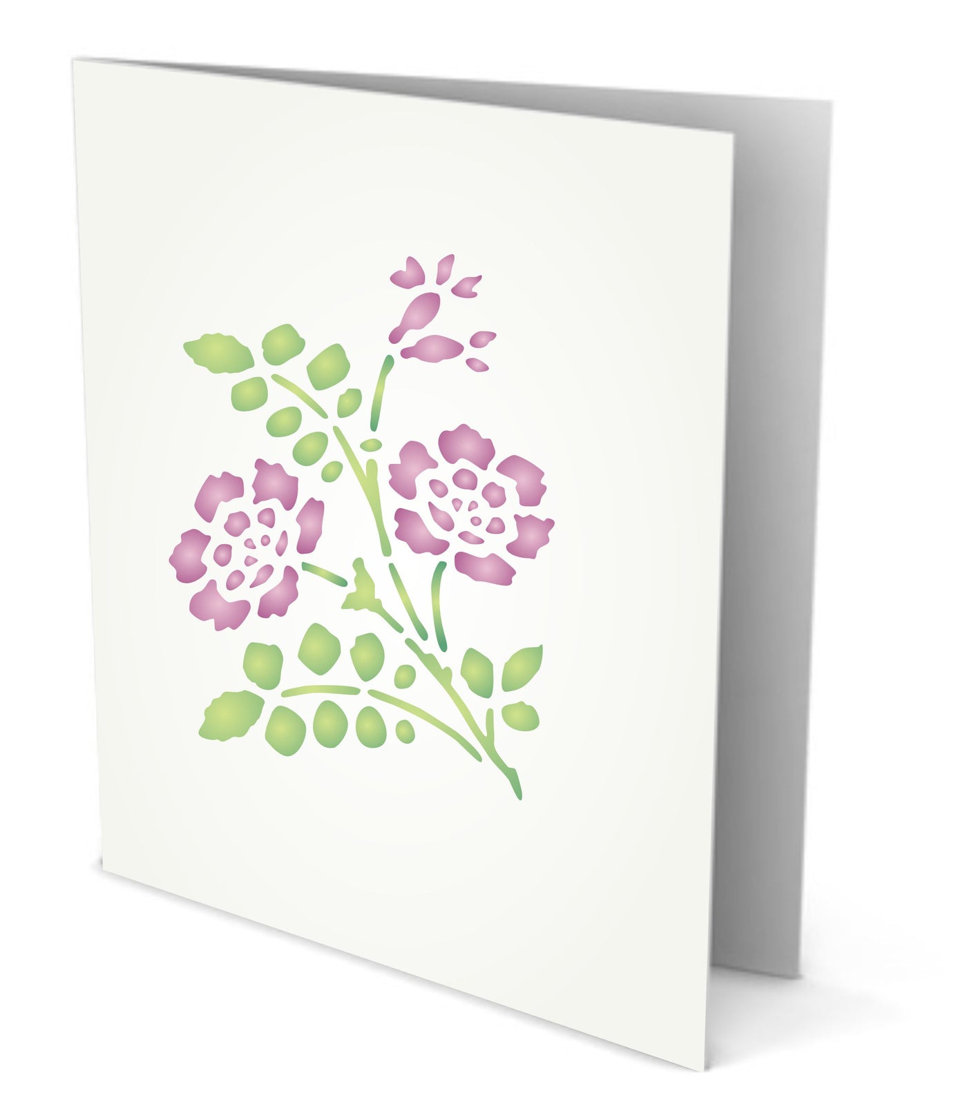 Rose Set Stencil - Classic Rose Flower Designs