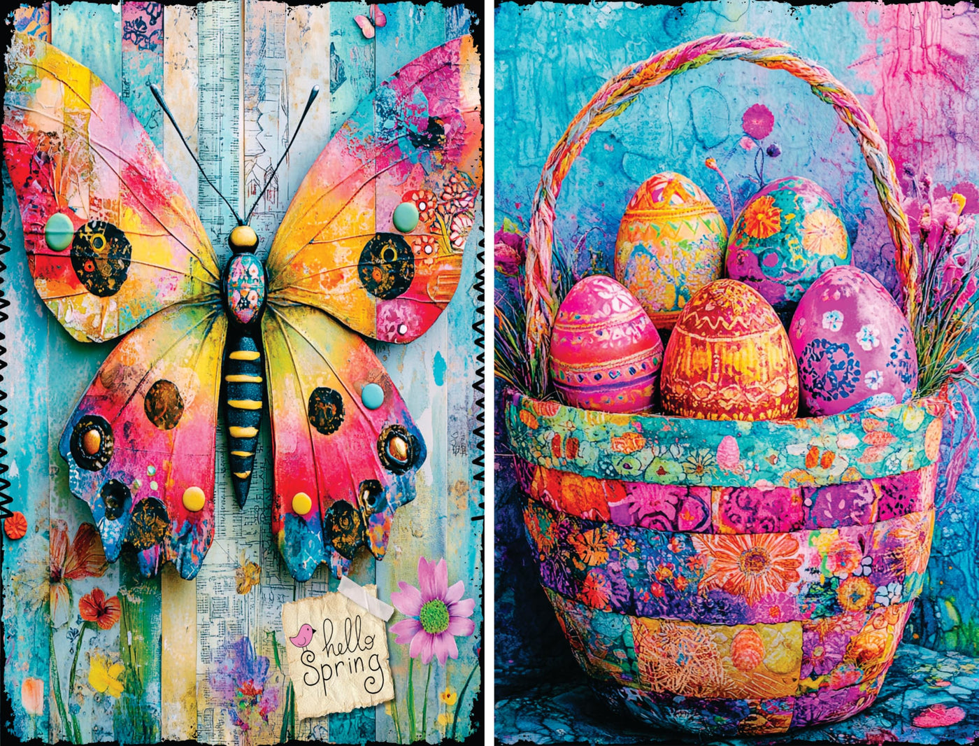 Decoupage Rice Papers - 6 Pieces | 12 Unique Designs | Versatile Decoupage Designs for Art Projects & Crafting by CRAFT KREATIVELY
