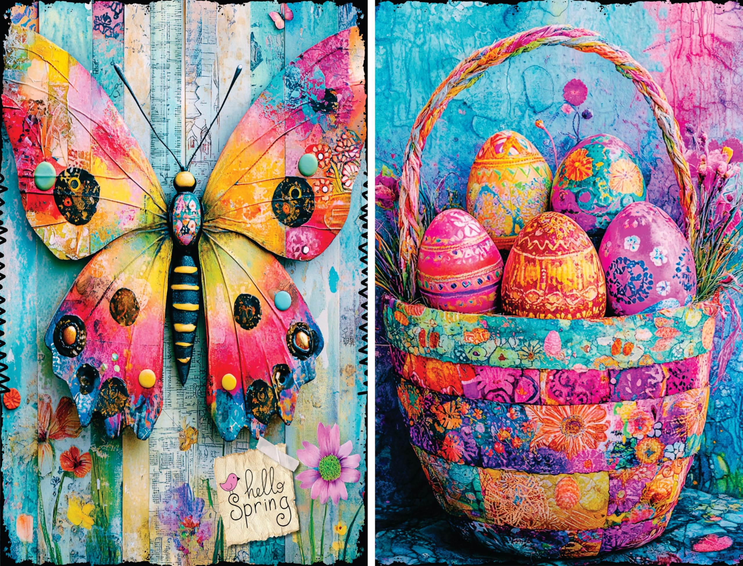 Decoupage Rice Papers - 6 Pieces | 12 Unique Designs | Versatile Decoupage Designs for Art Projects & Crafting by CRAFT KREATIVELY