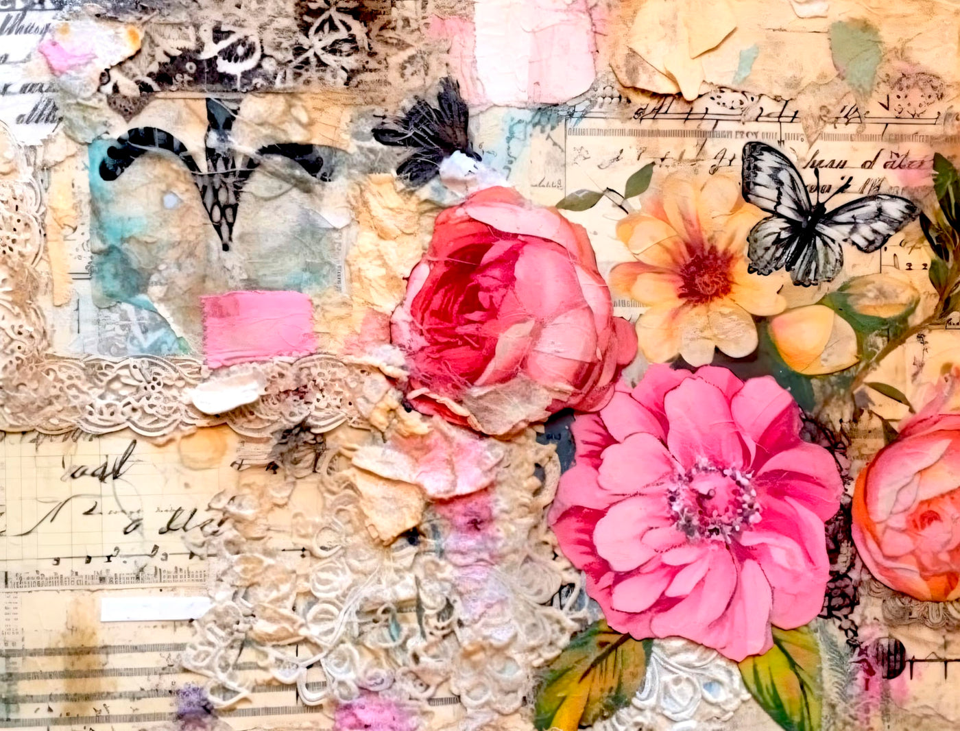 Decoupage Rice Papers - 6 Pieces | 6 Unique Designs | Versatile Decoupage Designs for Art Projects & Crafting by CRAFT KREATIVELY