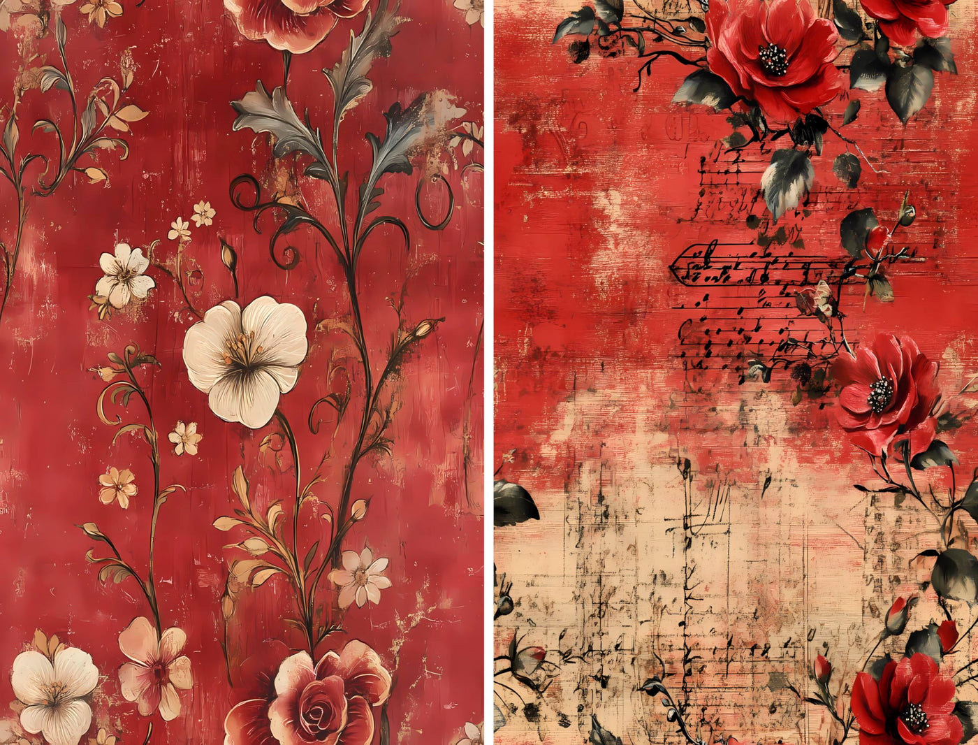 Decoupage Rice Papers - 6 Pieces | 6 Unique Designs | Versatile Decoupage Designs for Art Projects & Crafting by CRAFT KREATIVELY