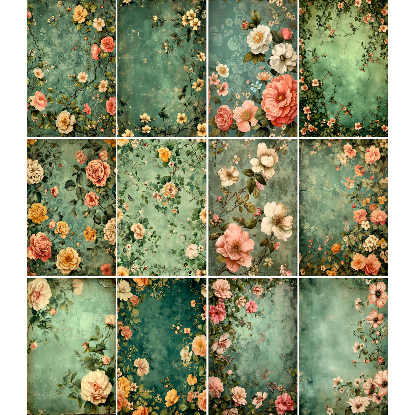 Decoupage Rice Papers - 6 Pieces | 6 Unique Designs | Versatile Decoupage Designs for Art Projects & Crafting by CRAFT KREATIVELY