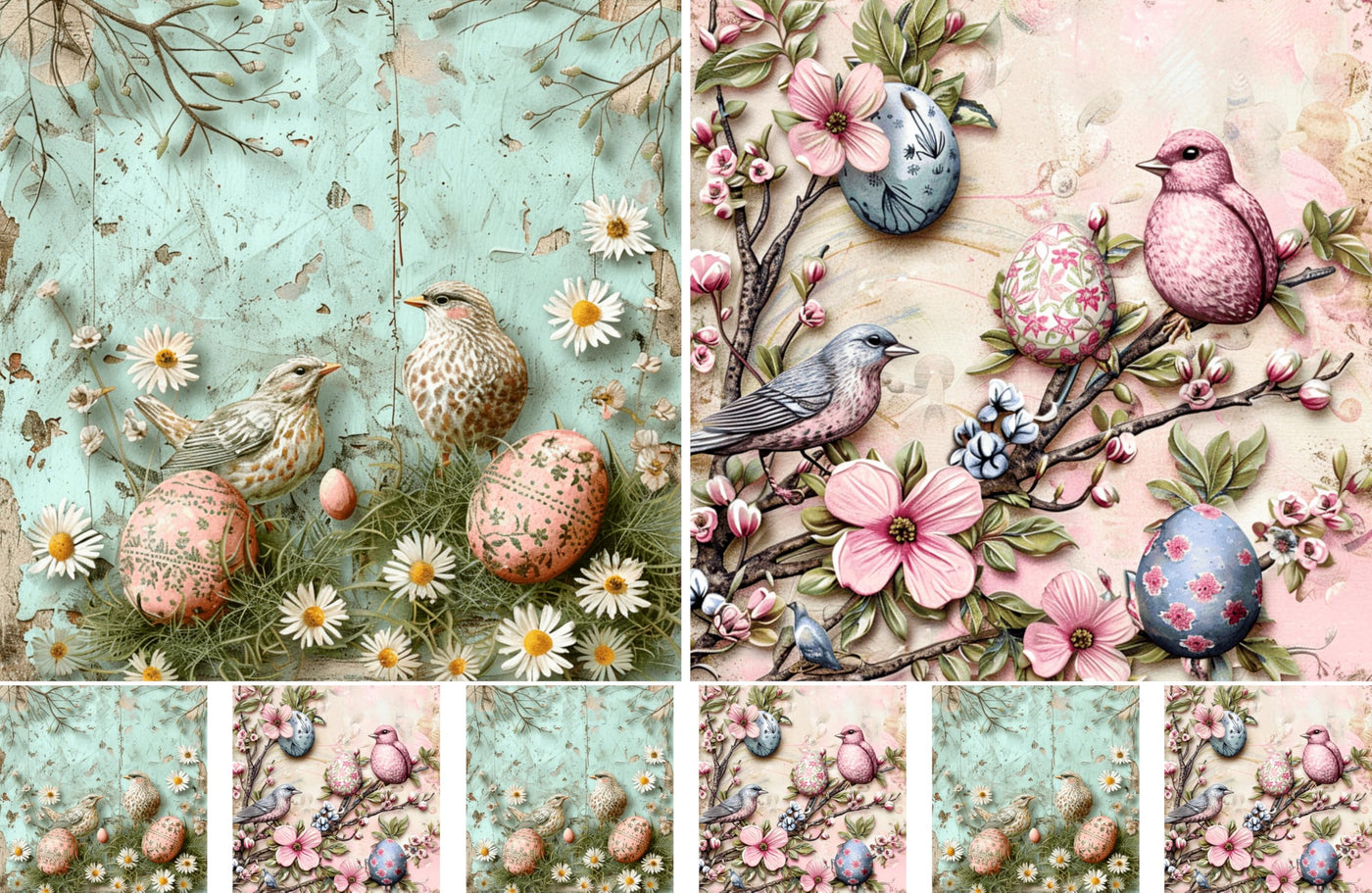 Decoupage Rice Papers - 4 Pages | 8 Unique Designs | Versatile Christmas Designs for Art Projects & Crafting by CRAFT KREATIVELY