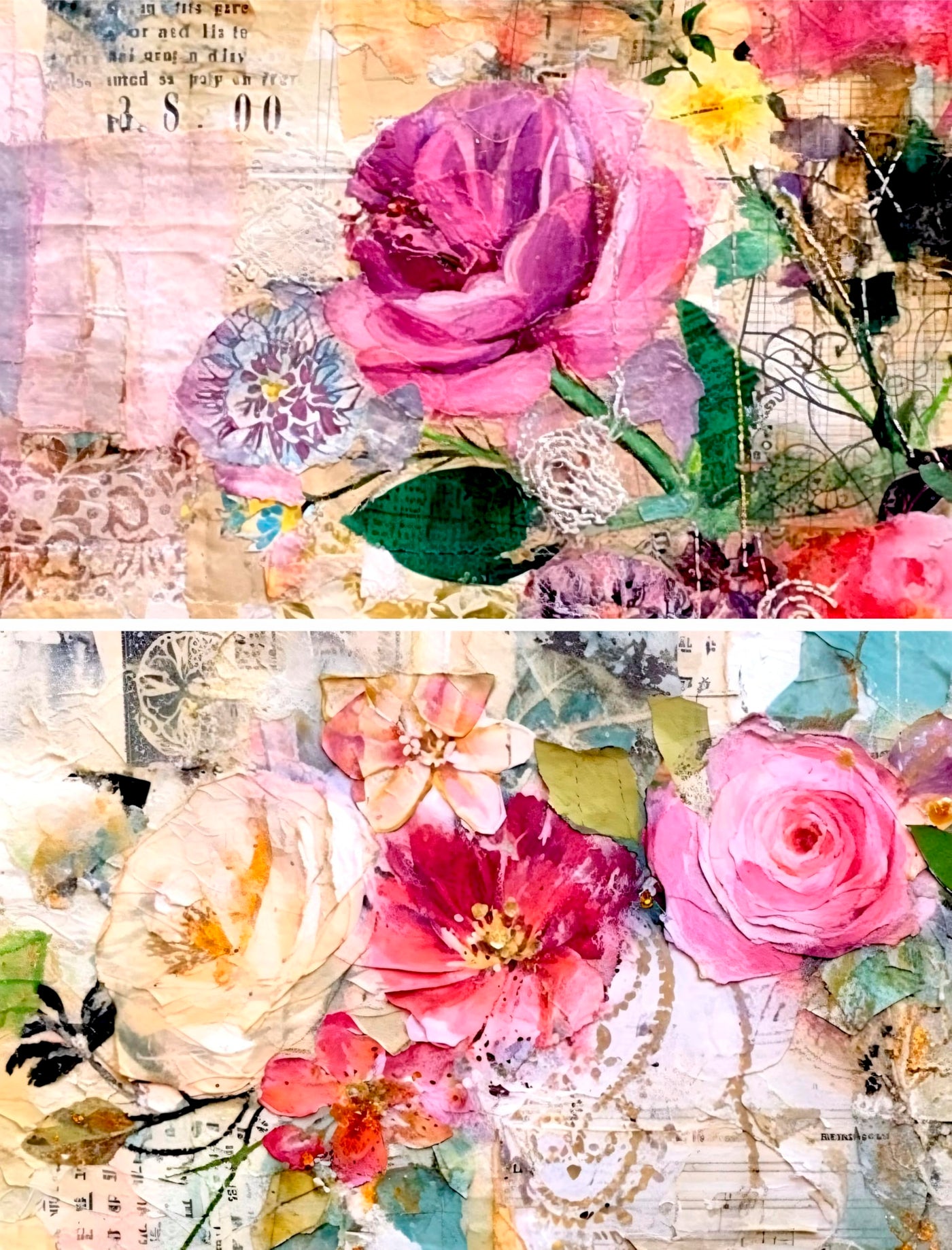 Decoupage Rice Papers - 6 Pieces | 6 Unique Designs | Versatile Decoupage Designs for Art Projects & Crafting by CRAFT KREATIVELY