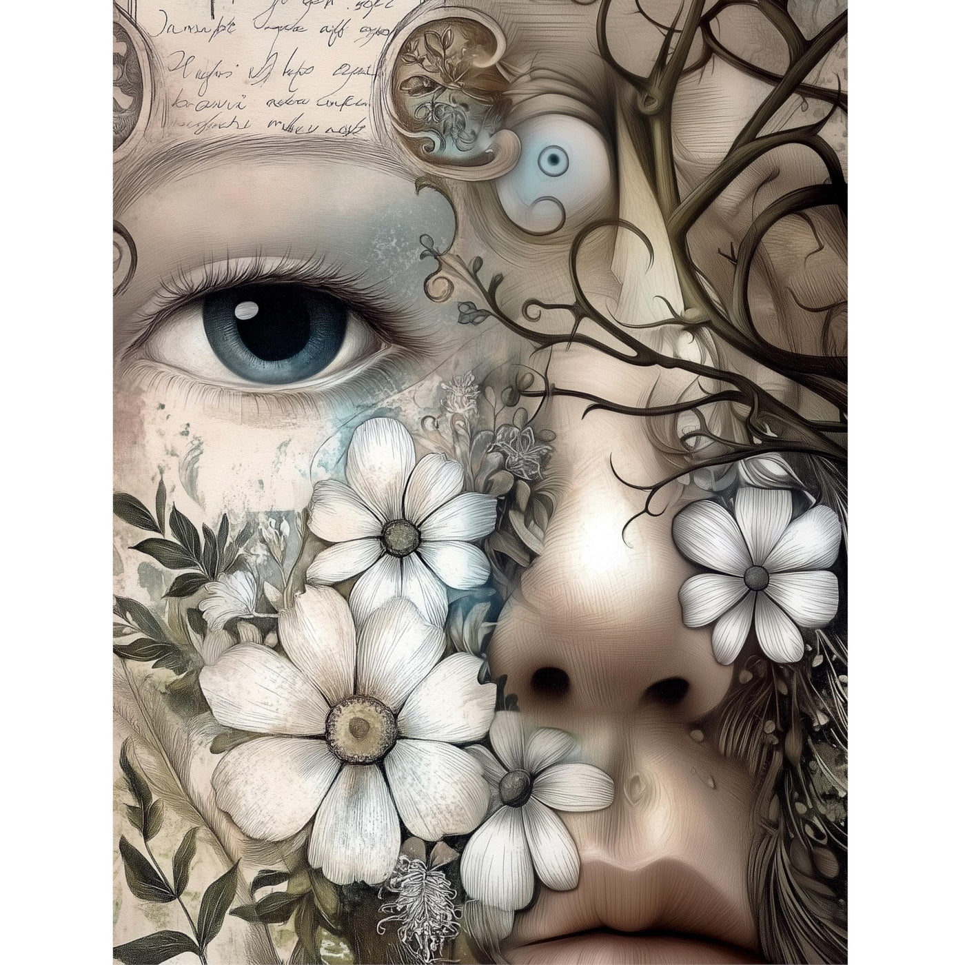 Botanical Rice Papers – Decoupage Paper Design for Furniture, Mixed Media, Cards & Crafts, Decoupage by CRAFT KREATIVELY