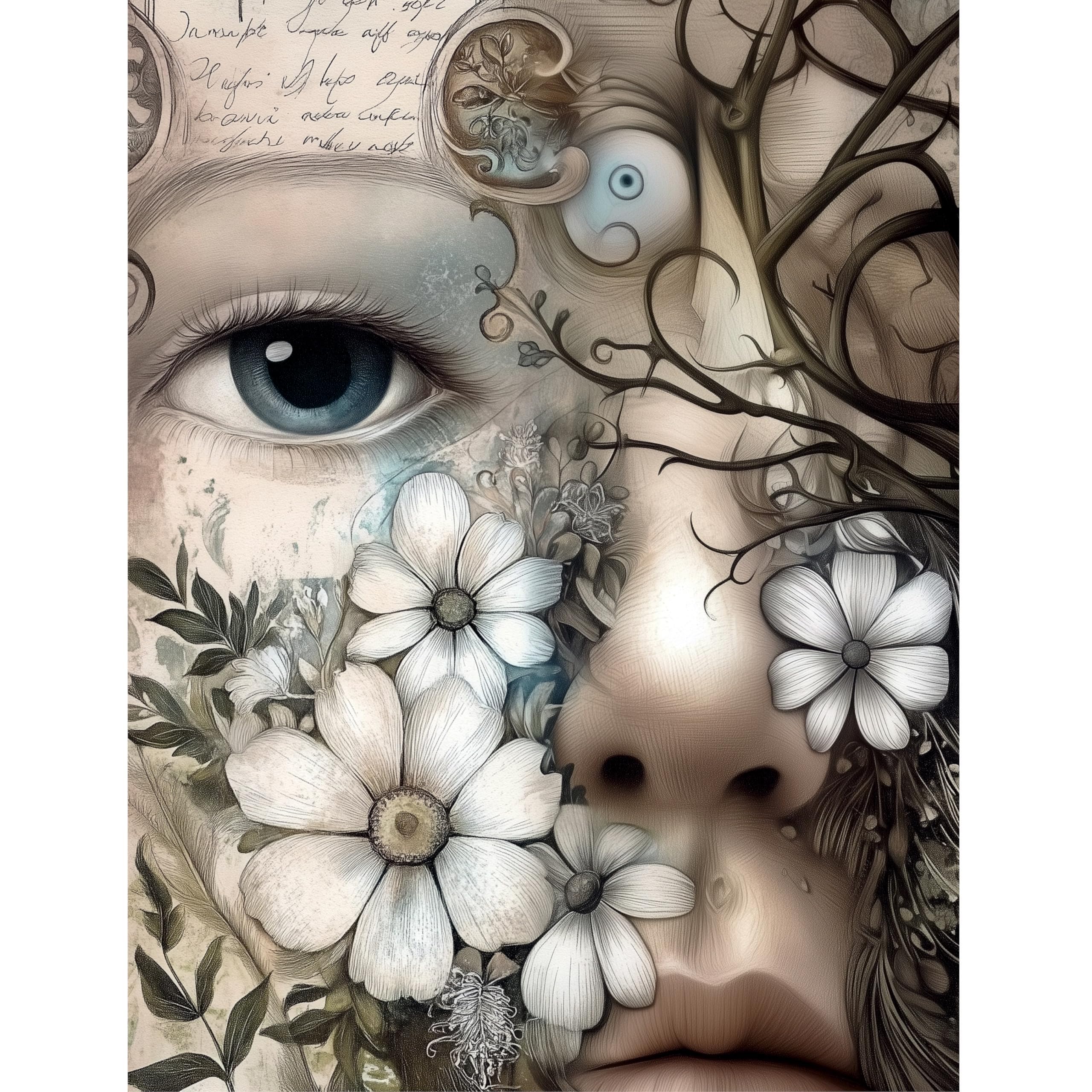 Botanical Rice Papers – Decoupage Paper Design for Furniture, Mixed Media, Cards & Crafts, Decoupage by CRAFT KREATIVELY