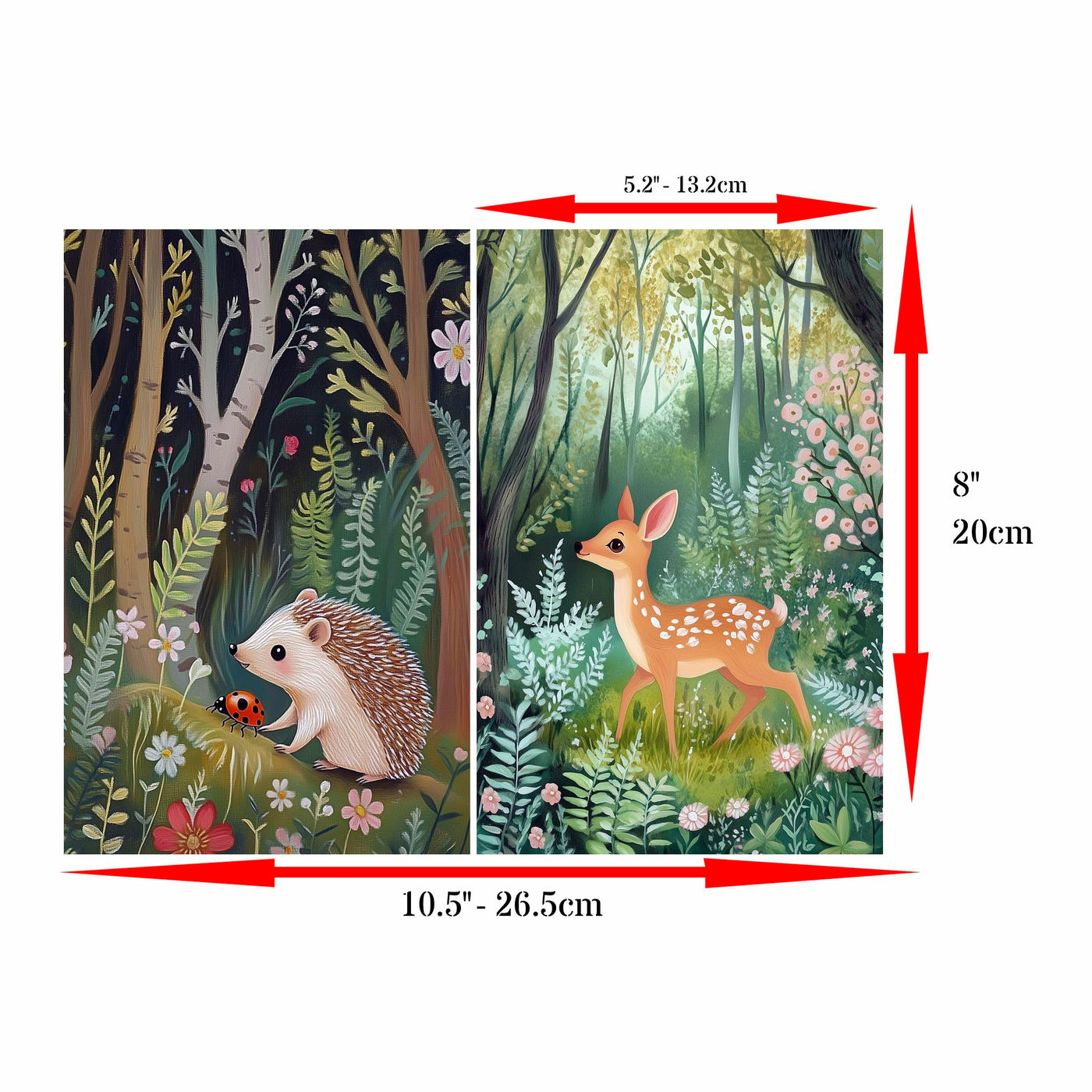 Decoupage Rice Paper, 20 x 26.5cm (6 Sheets) – 6x Decoupage Papers for Collage, Mixed Media, Card Making & Crafts, Decoupage by CRAFT KREATIVELY