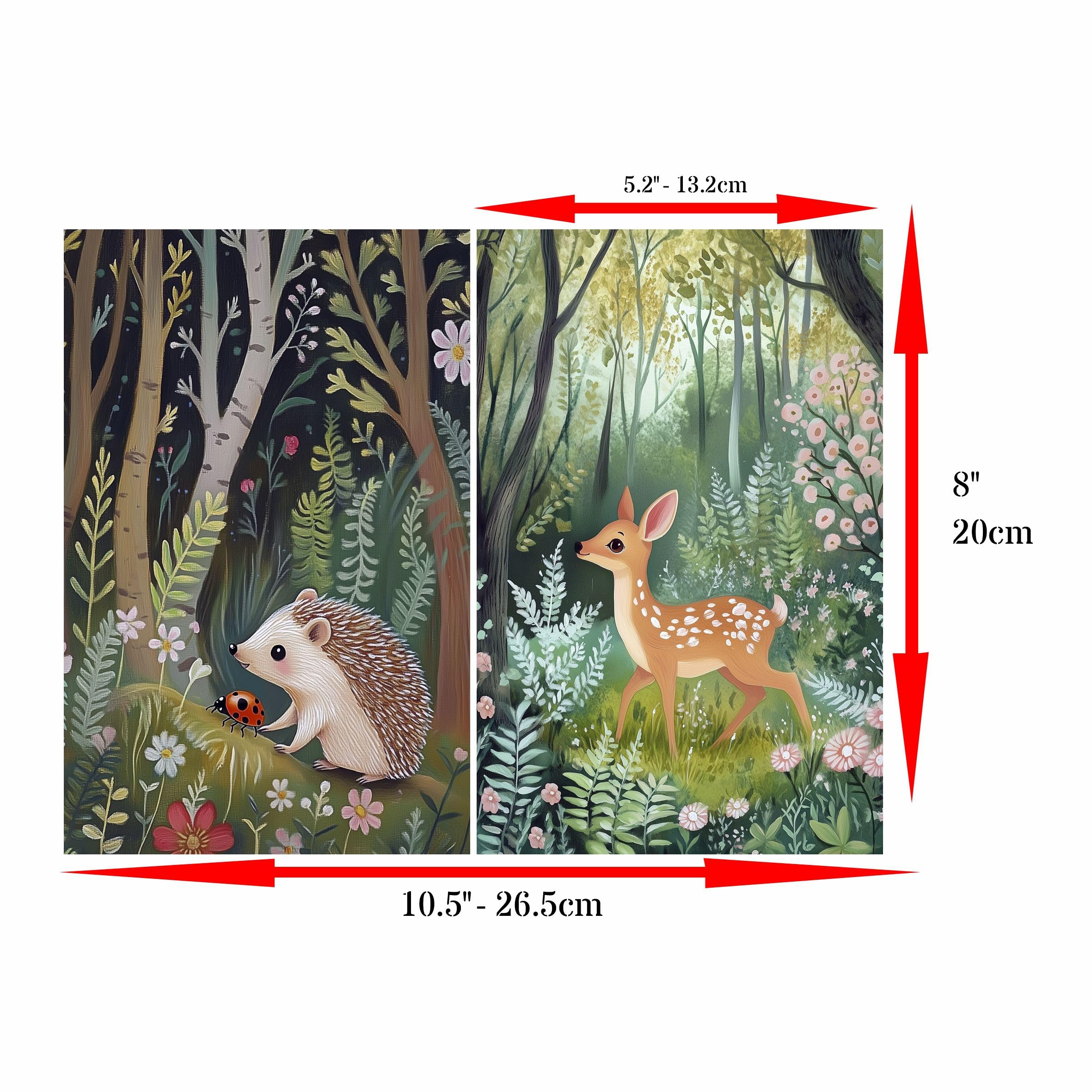 Decoupage Rice Paper, 20 x 26.5cm (6 Sheets) – 6x Decoupage Papers for Collage, Mixed Media, Card Making & Crafts, Decoupage by CRAFT KREATIVELY