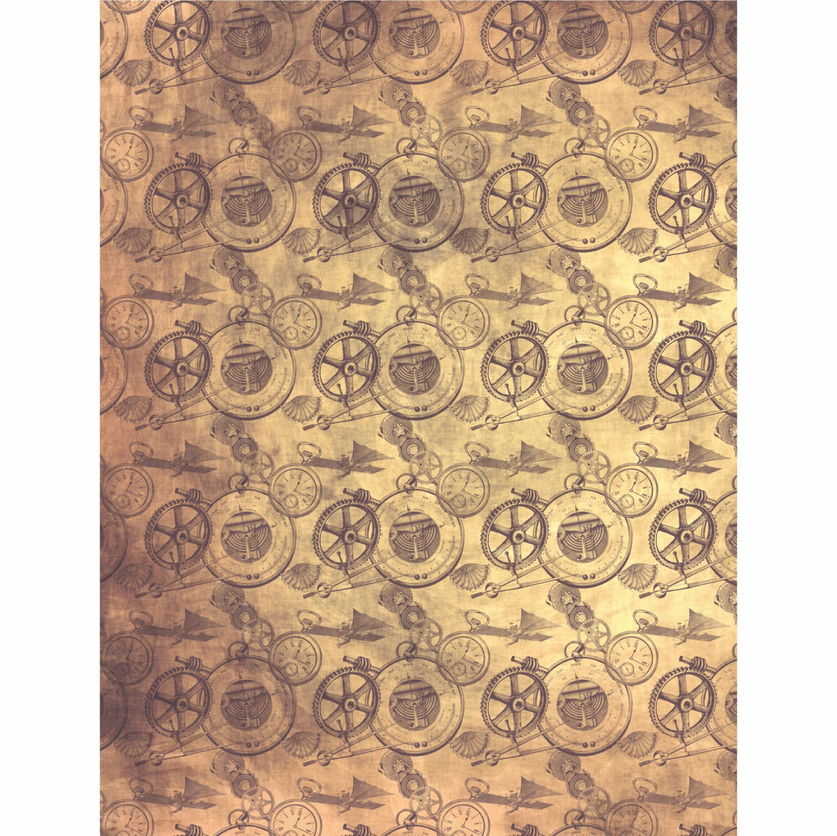Steampunk Mix Rice Paper, 20.32 x 26.67 cm - 6 x Different Printed Mulberry Paper Images 30gsm Visible Fibres for Decoupage Crafts Mixed Media Collage Art