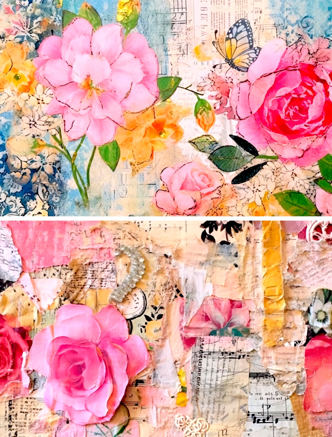 Decoupage Rice Papers - 6 Pieces | 6 Unique Designs | Versatile Decoupage Designs for Art Projects & Crafting by CRAFT KREATIVELY