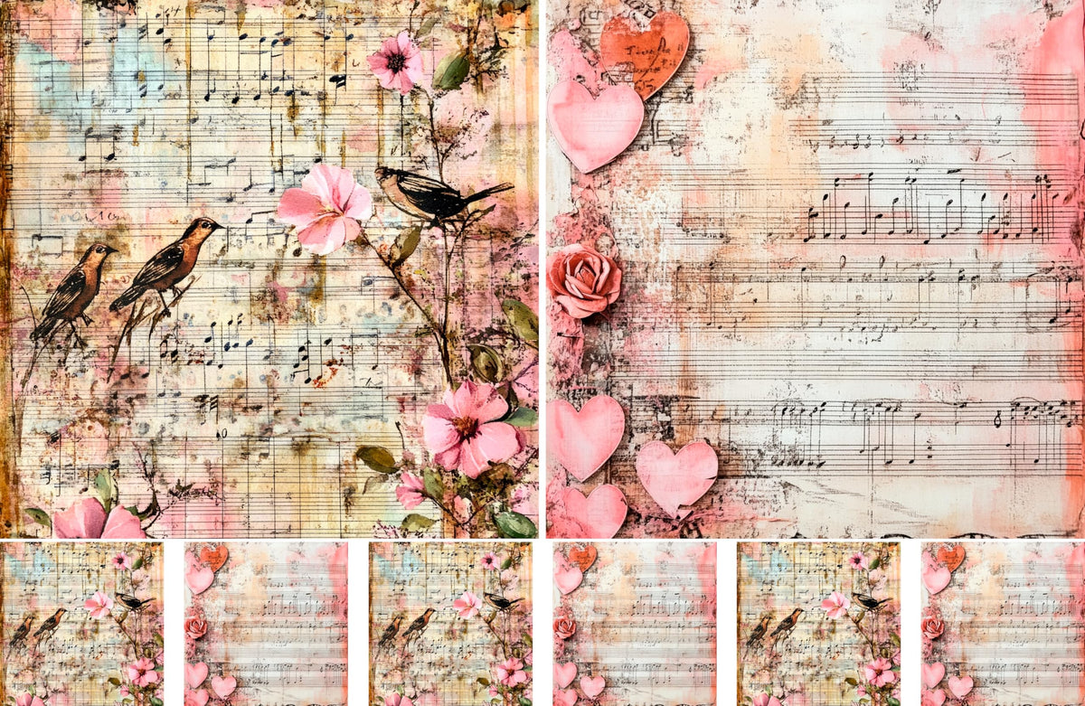 Decoupage Rice Papers - 4 Sheets | 8 Unique Designs | Versatile Christmas Designs for Art Projects & Crafting by CRAFT KREATIVELY