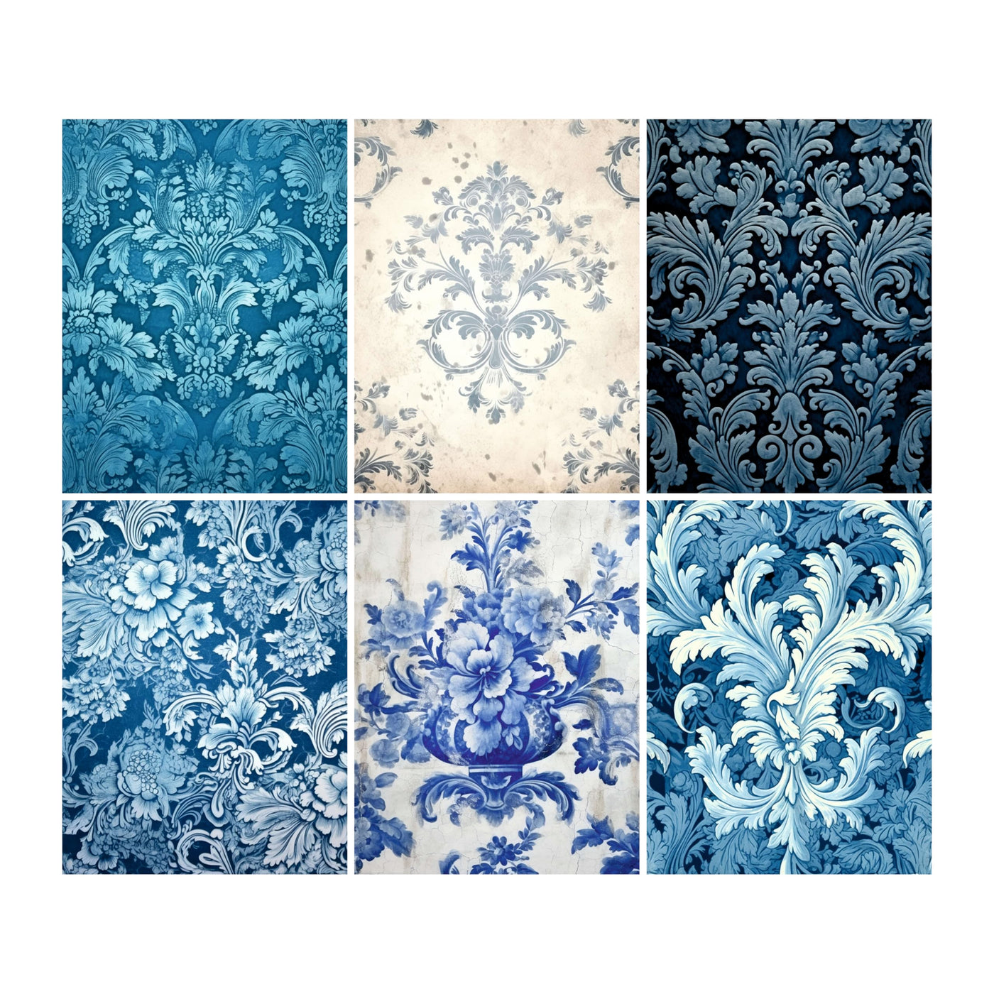Decoupage Rice Papers - 6 Pieces | 6 Unique Designs | Versatile Decoupage Designs for Art Projects & Crafting by CRAFT KREATIVELY
