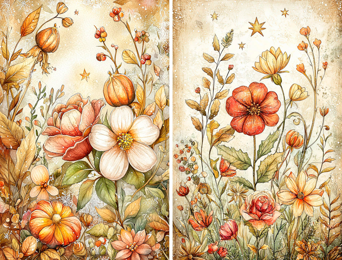 Decoupage Rice Papers - 6 Pieces | 6 Unique Designs | Versatile Decoupage Designs for Art Projects & Crafting by CRAFT KREATIVELY