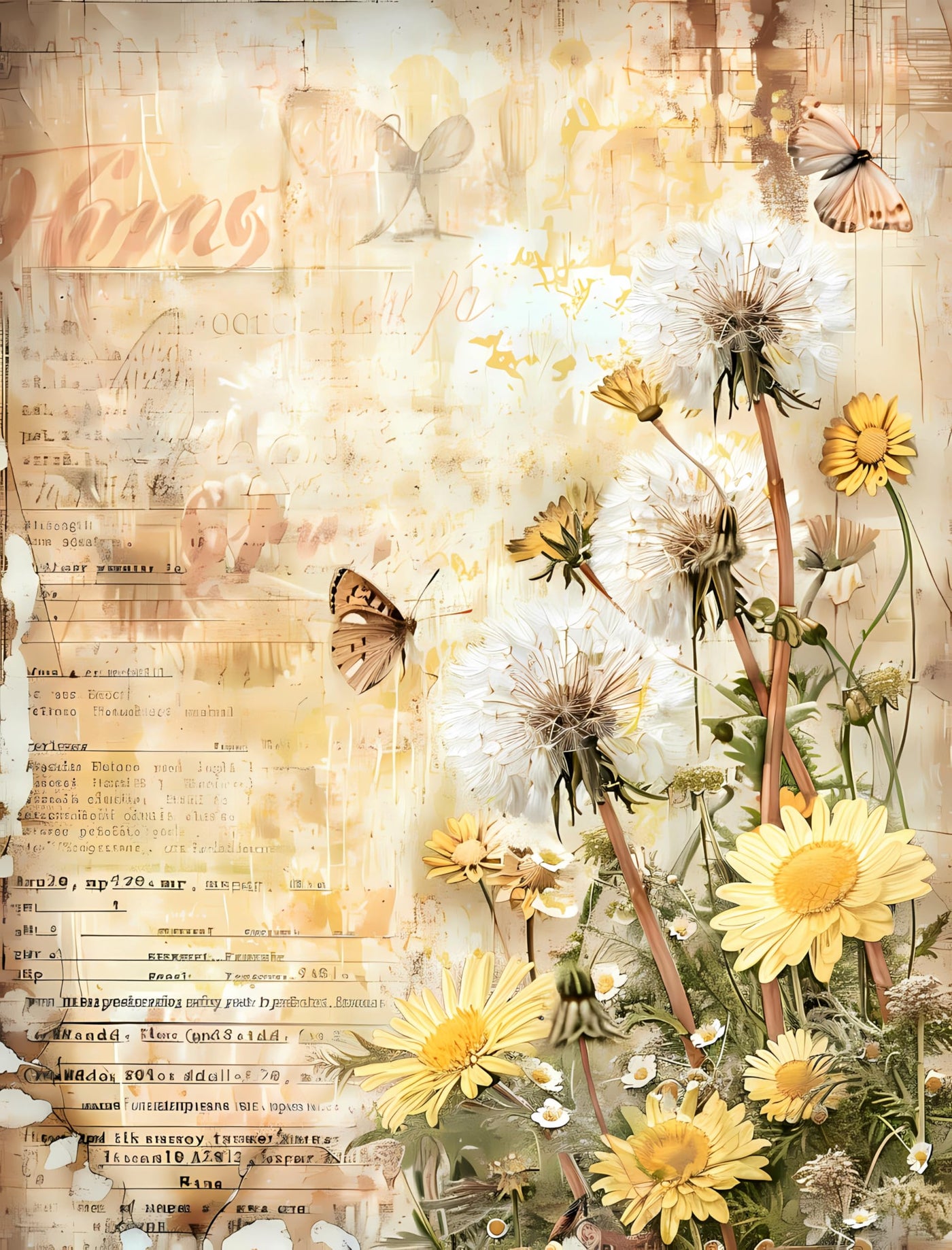 Decoupage Rice Paper, 20 x 26.5cm(6 Sheets) – 6x Decoupage Papers for Collage, Mixed Media, Card Making & Crafts, Decoupage by CRAFT KREATIVELY