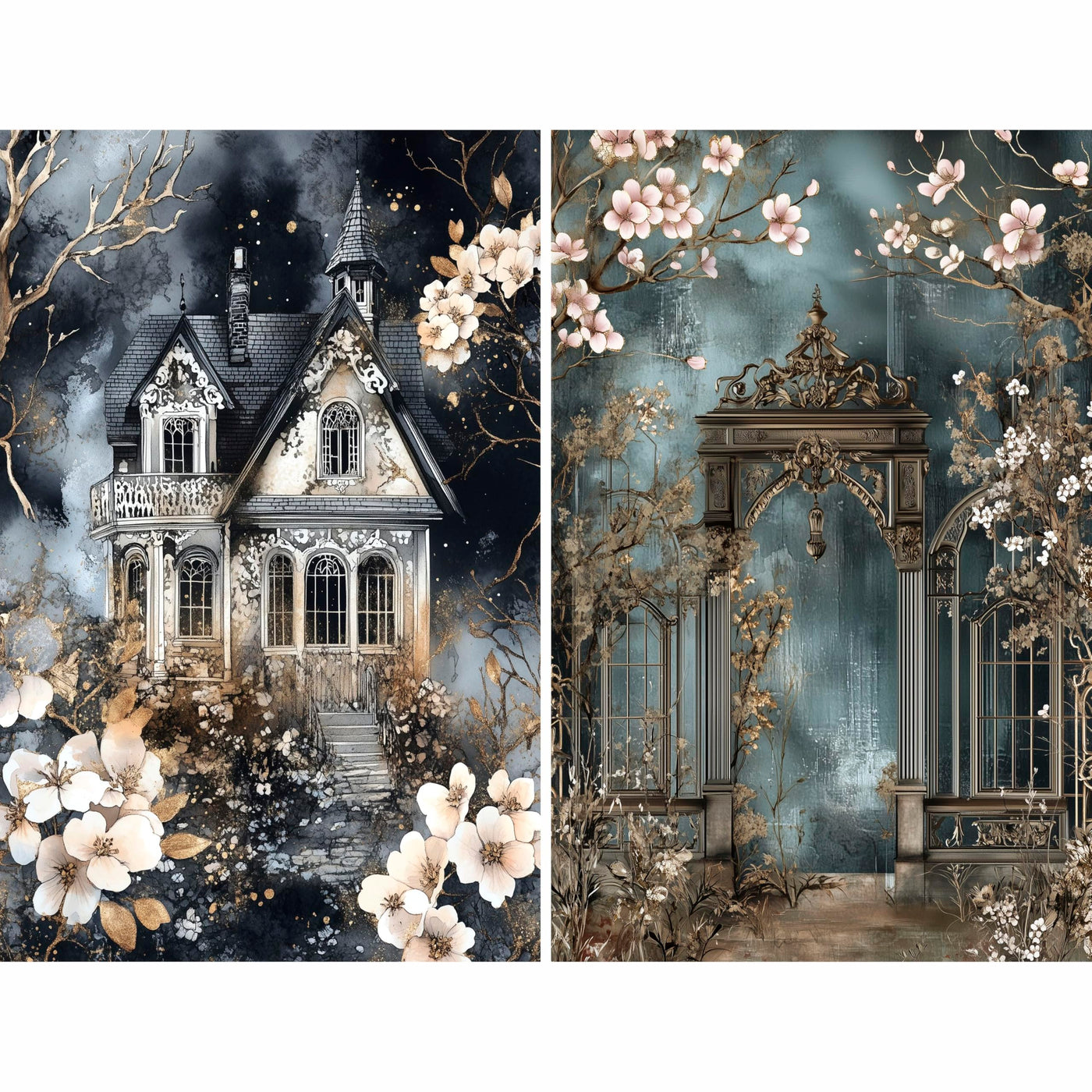 Decoupage Rice Paper, 20 x 26.5cm (6 Sheets) – 6x Decoupage Papers for Collage, Mixed Media, Card Making & Crafts, Decoupage by CRAFT KREATIVELY