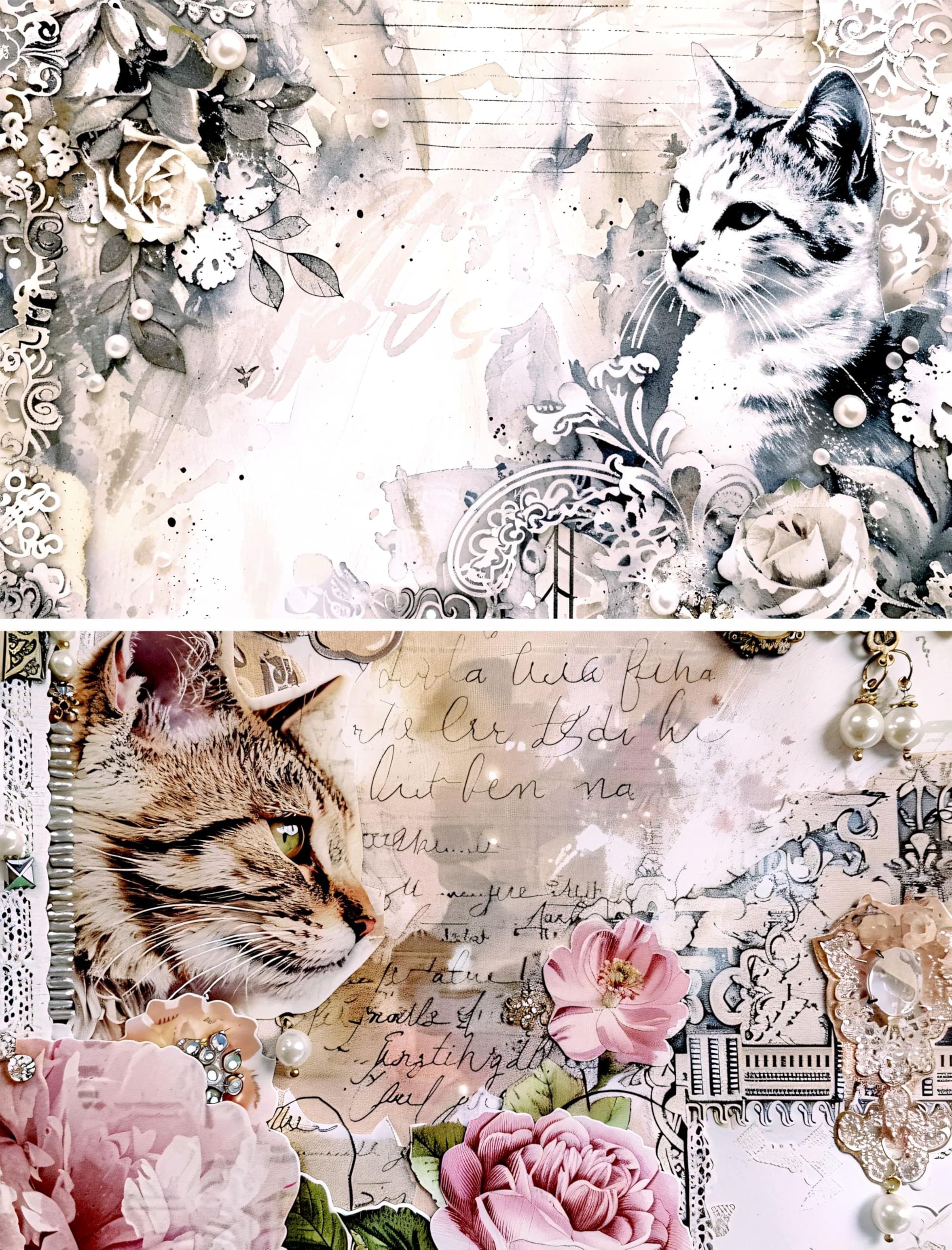 Decoupage Rice Papers - 6 Pieces | 6 Unique Designs | Versatile Decoupage Designs for Art Projects & Crafting by CRAFT KREATIVELY