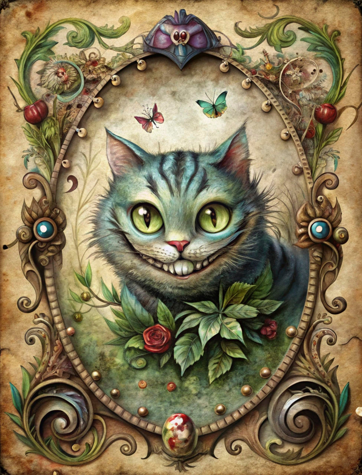 Wonderland People Rice Papers, 8 x 10.5 inch (A4) - 6 Pieces | 6 Unique Designs | Versatile Decoupage Designs for Art Projects & Crafting by CRAFT KREATIVELY