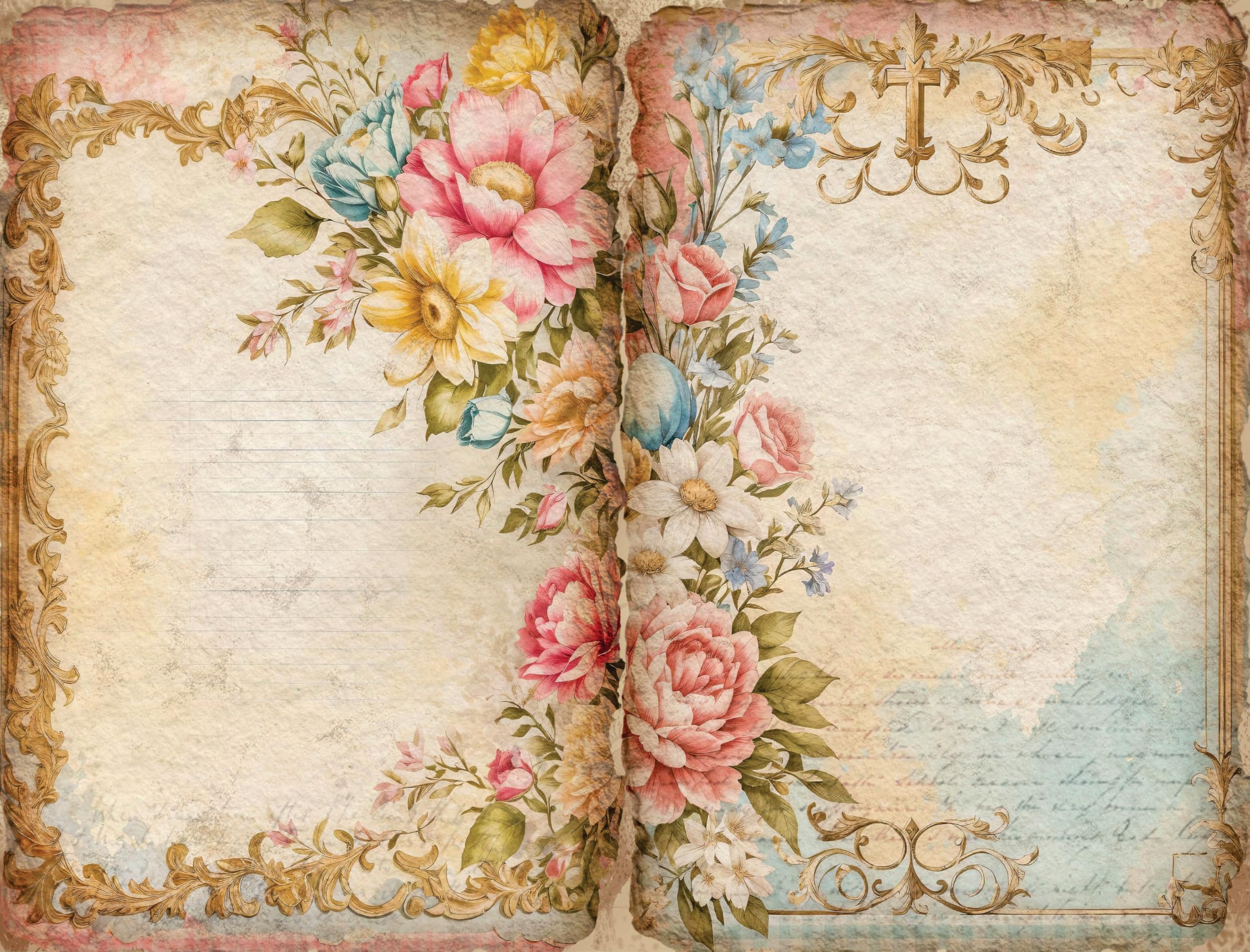 Decoupage Rice Papers - 6 Pieces | 12 Unique Designs | Versatile Decoupage Designs for Art Projects & Crafting by CRAFT KREATIVELY