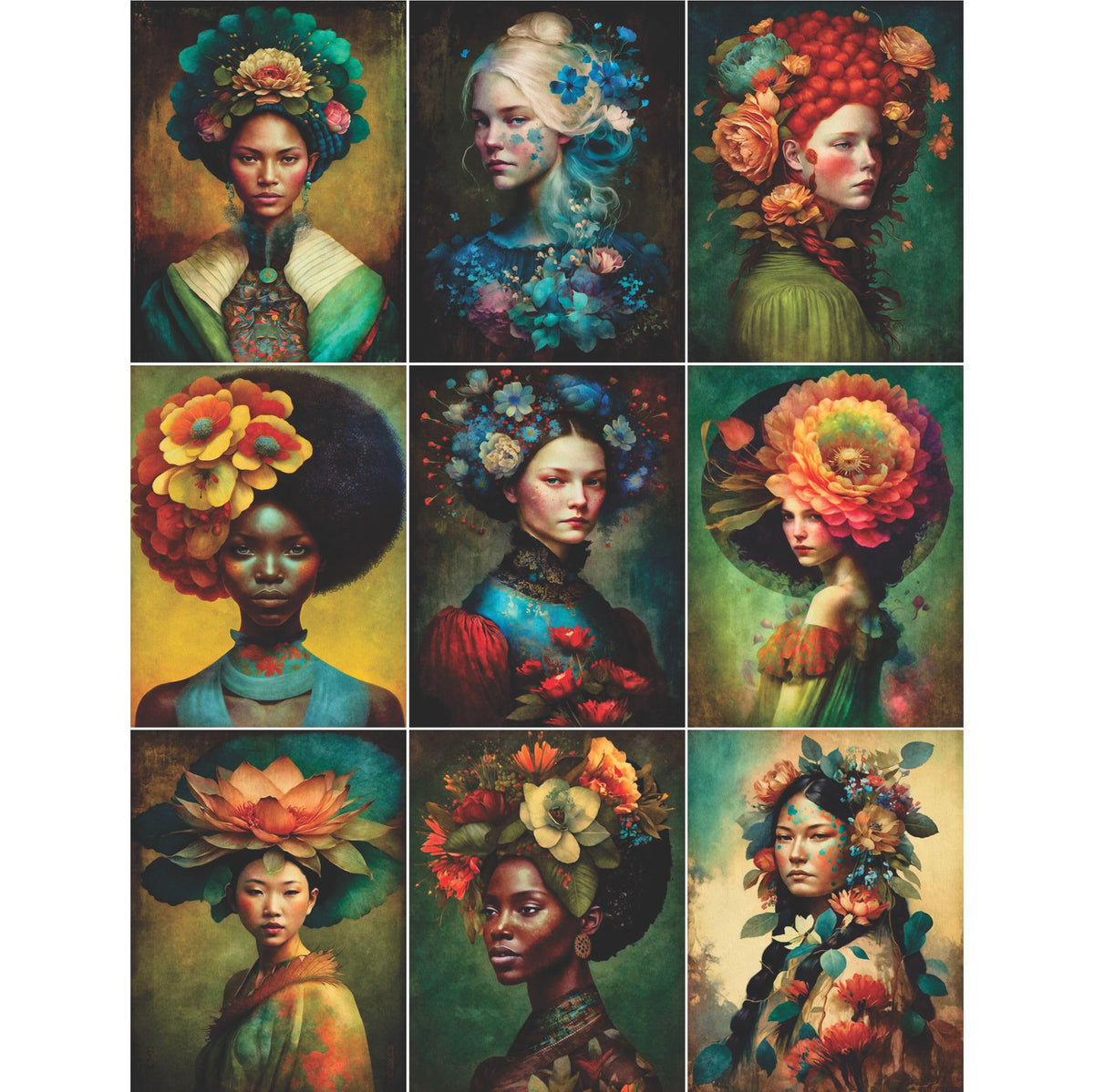 Women n Men Rice Paper - for Decoupage Furniture Print Crafts