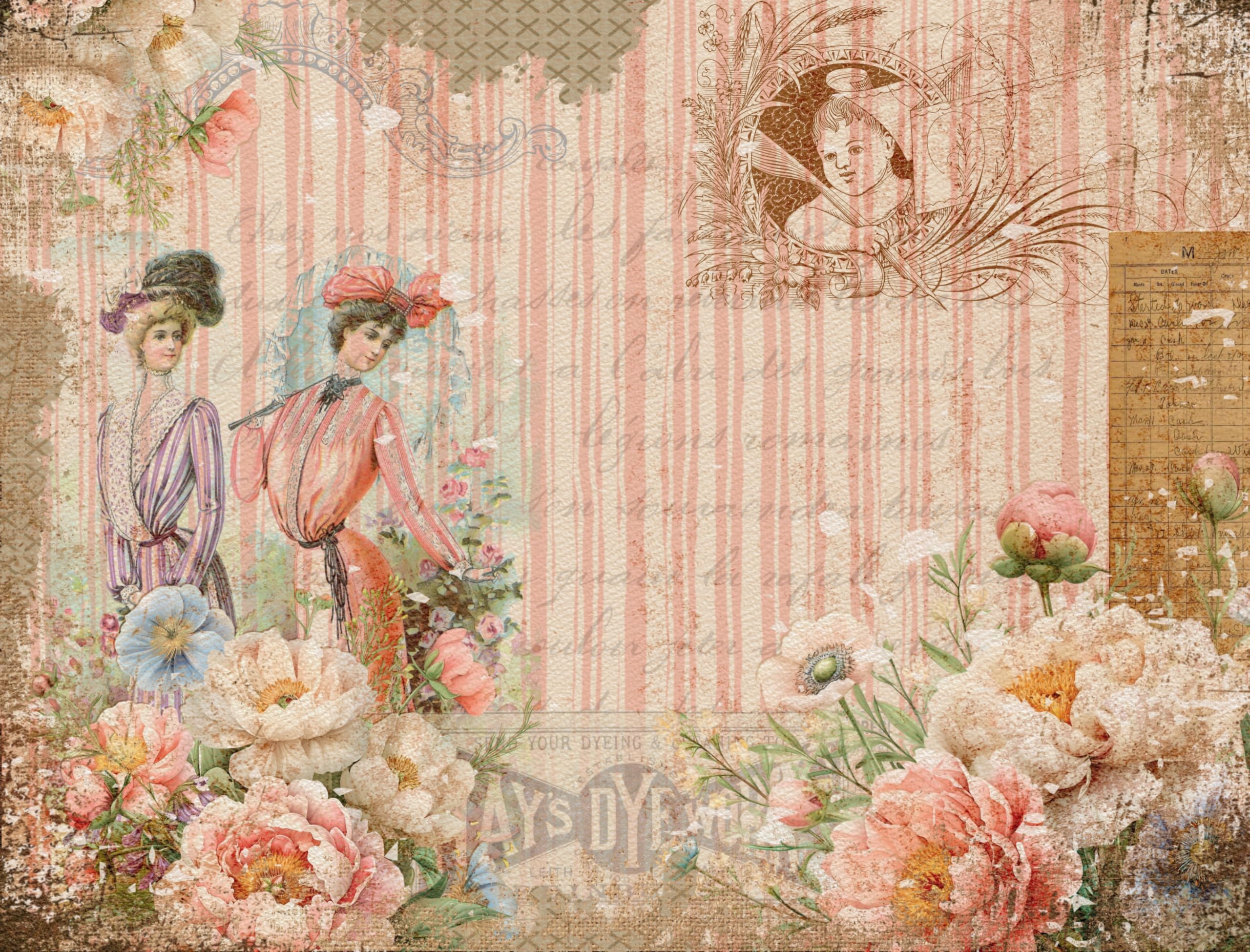 Decoupage Rice Papers - 6 Pieces | 6 Unique Designs | Versatile Decoupage Designs for Art Projects & Crafting by CRAFT KREATIVELY