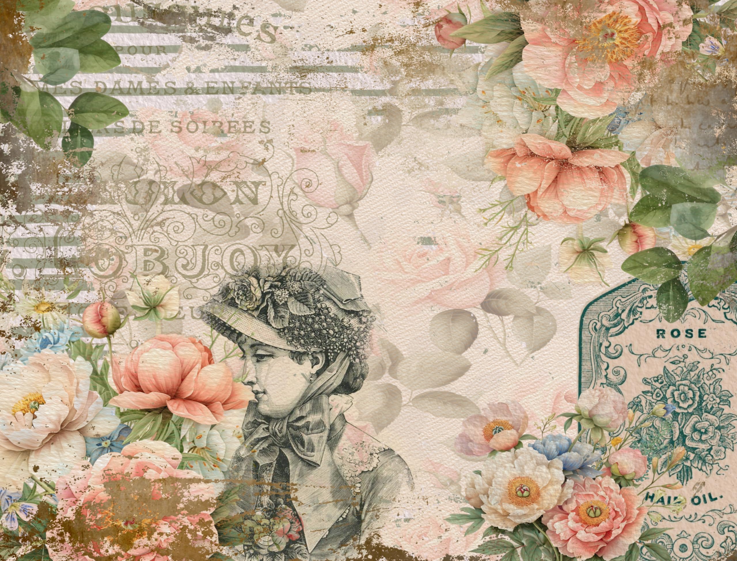 Decoupage Rice Papers - 6 Pieces | 6 Unique Designs | Versatile Decoupage Designs for Art Projects & Crafting by CRAFT KREATIVELY
