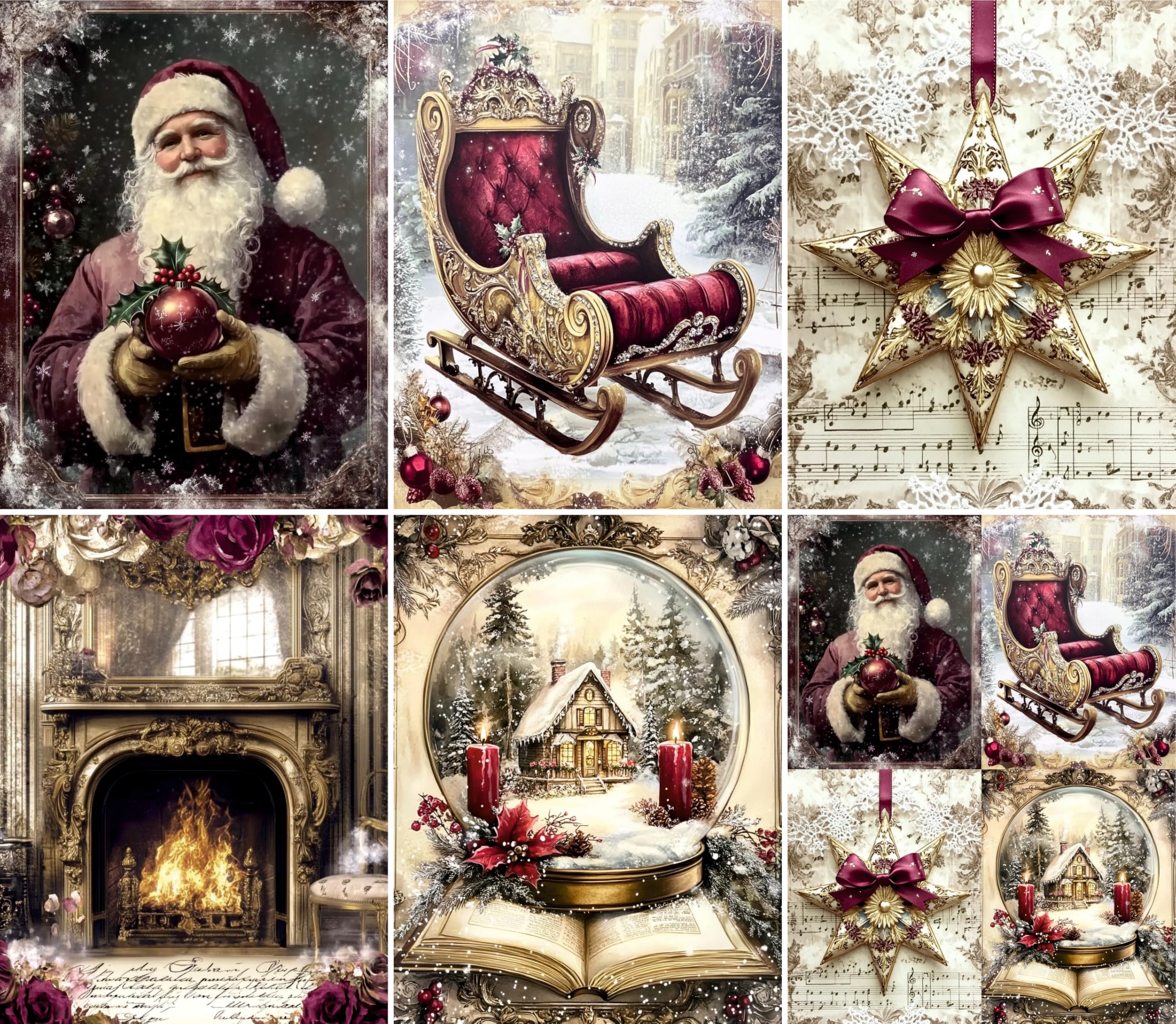 Decoupage Rice Papers - 4 Sheets | 32 Pieces | 8 Unique Designs | Versatile Designs for Art Projects & Crafting by CRAFT KREATIVELY