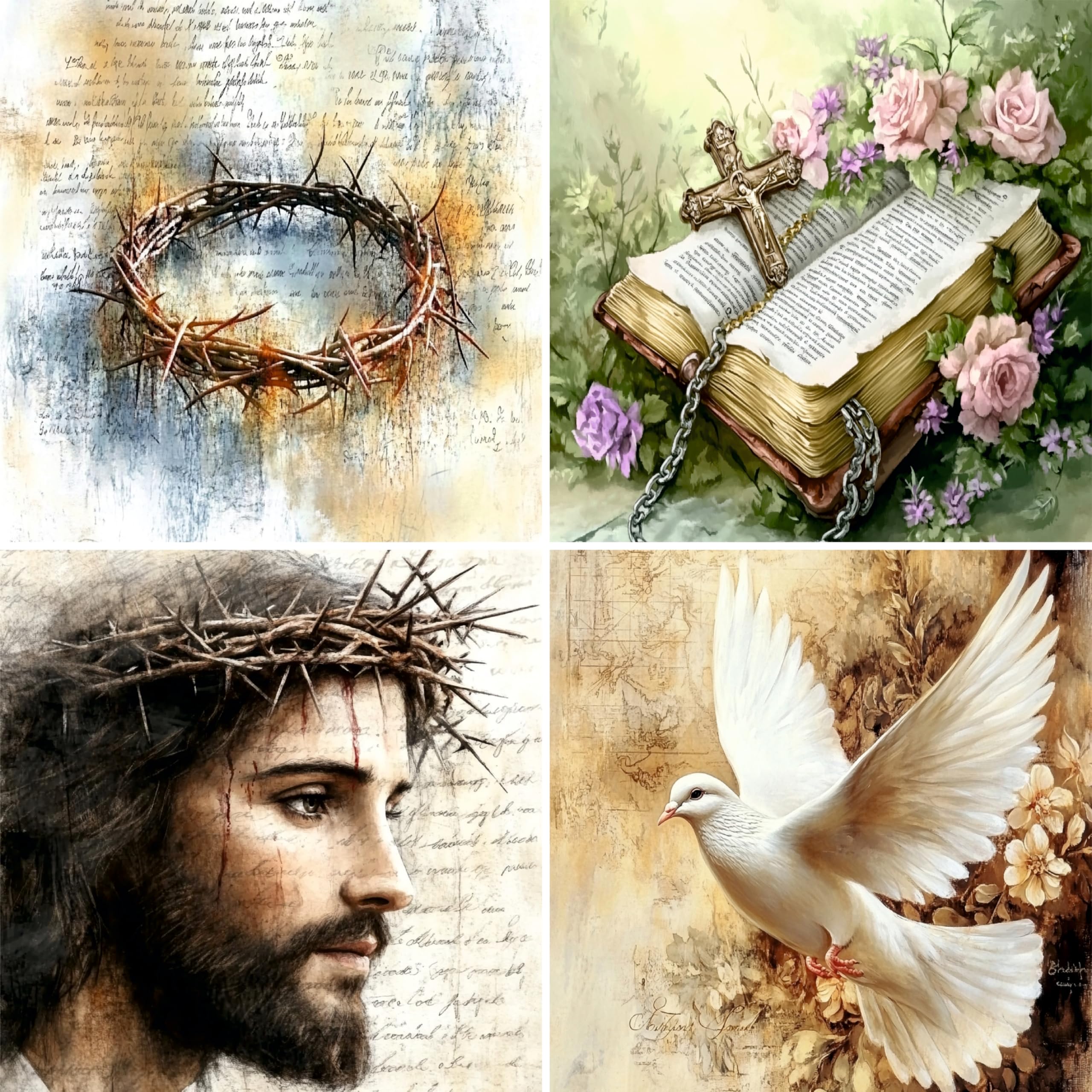 Christian Rice Papers – Decoupage Paper Design for Furniture, Mixed Media, Cards & Crafts, Decoupage by CRAFT KREATIVELY