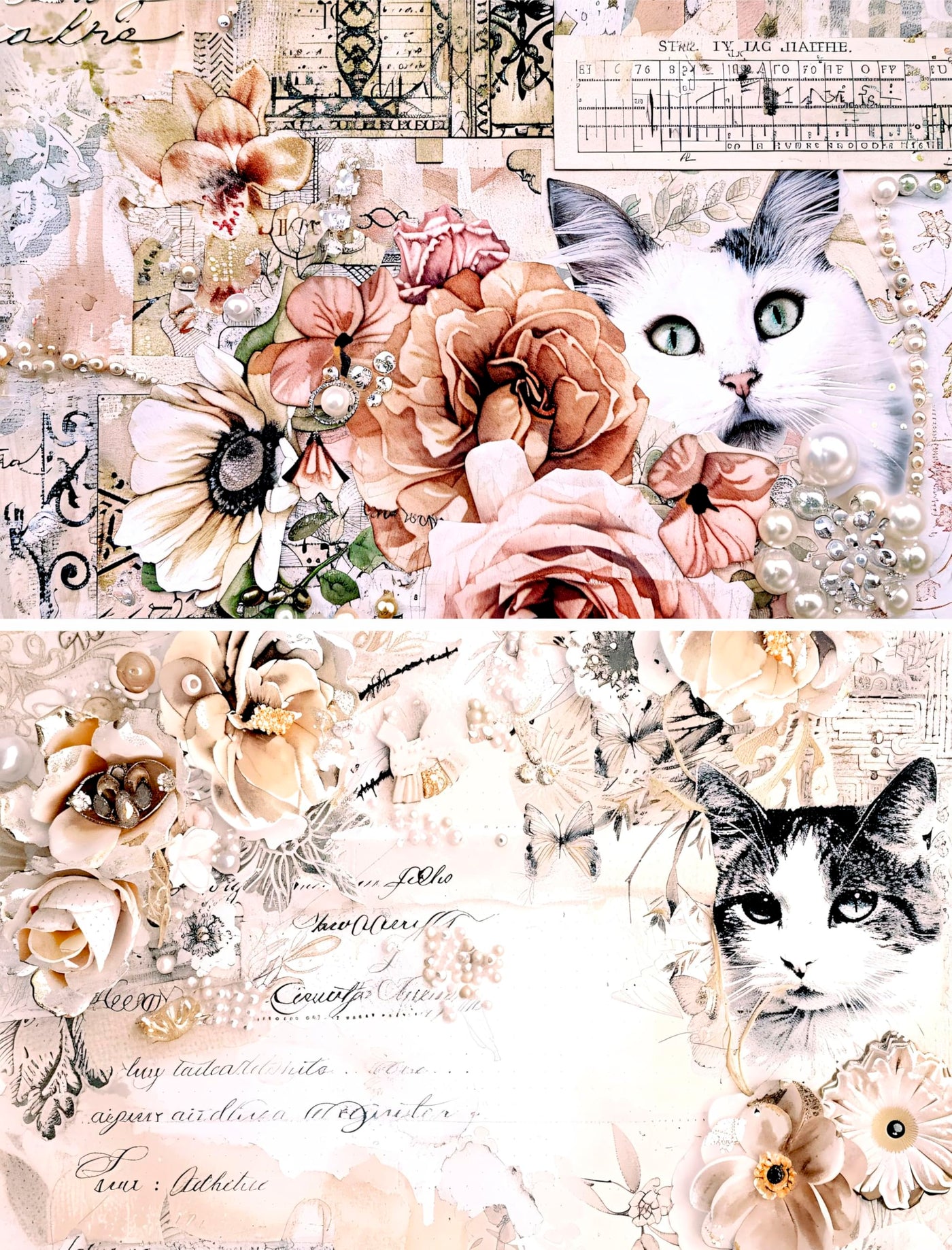 Decoupage Rice Papers - 6 Pieces | 6 Unique Designs | Versatile Decoupage Designs for Art Projects & Crafting by CRAFT KREATIVELY