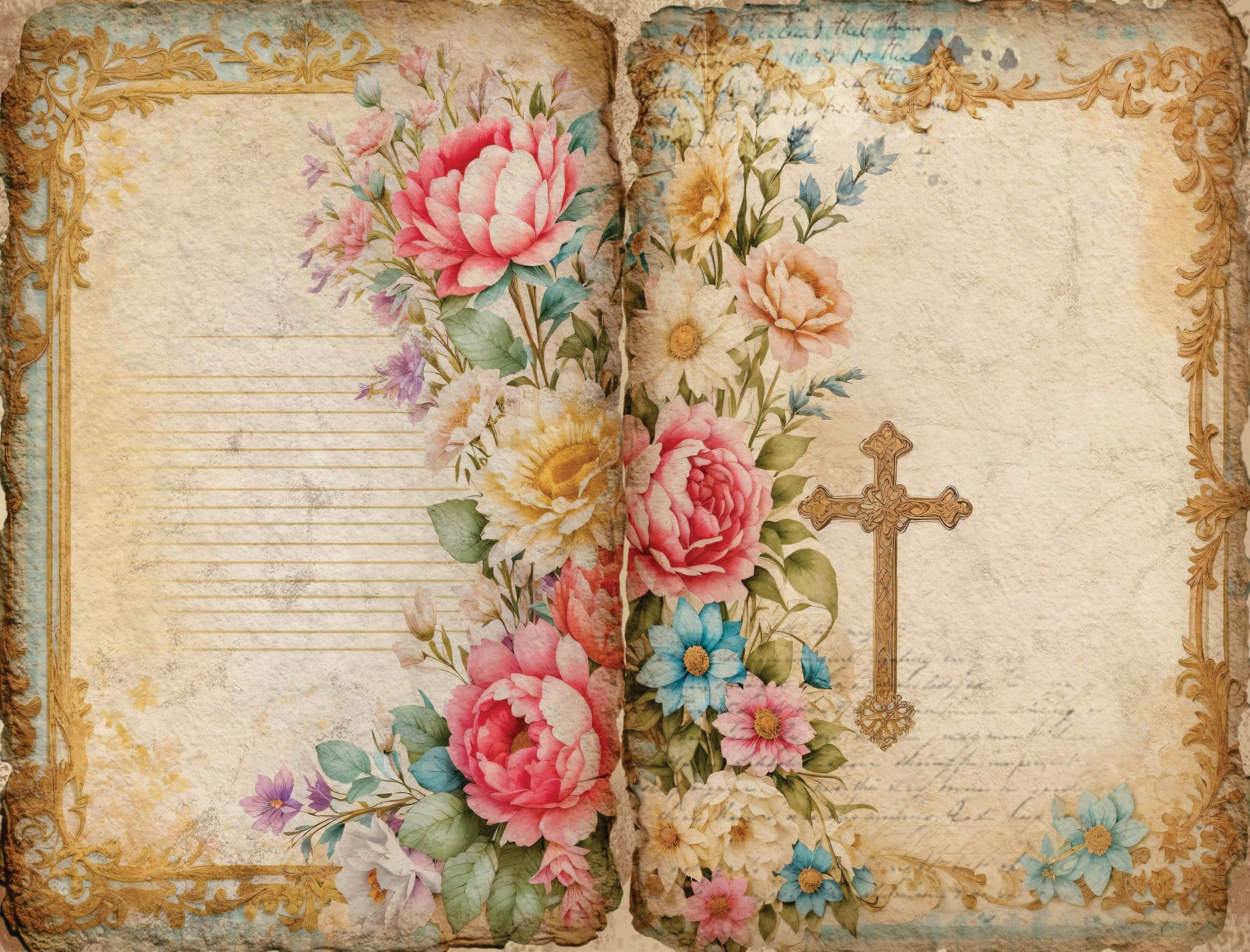 Decoupage Rice Papers - 6 Pieces | 12 Unique Designs | Versatile Decoupage Designs for Art Projects & Crafting by CRAFT KREATIVELY