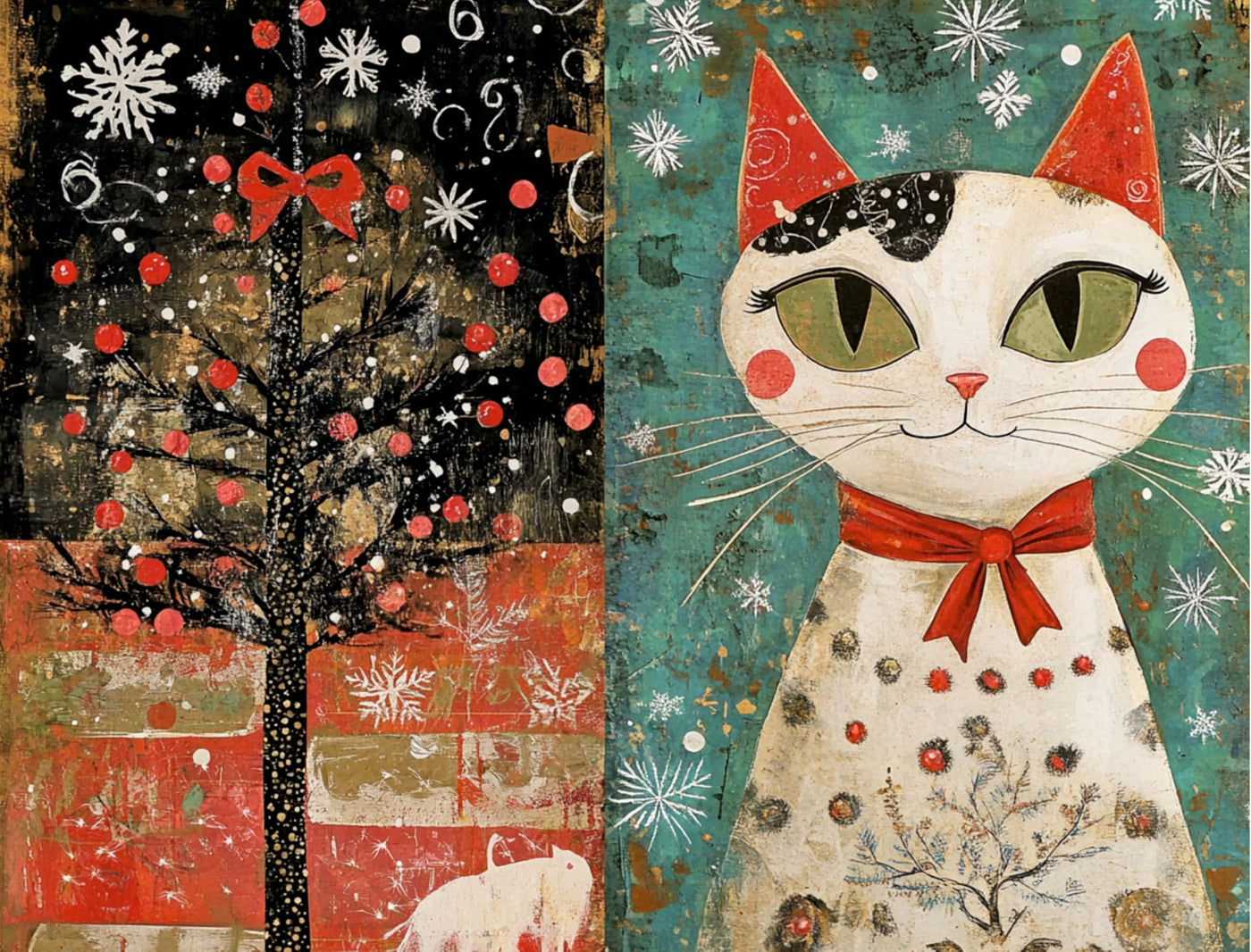 Decoupage Rice Papers - 6 Sheets | 6 Unique Designs | Versatile Christmas Designs for Art Projects & Crafting by CRAFT KREATIVELY